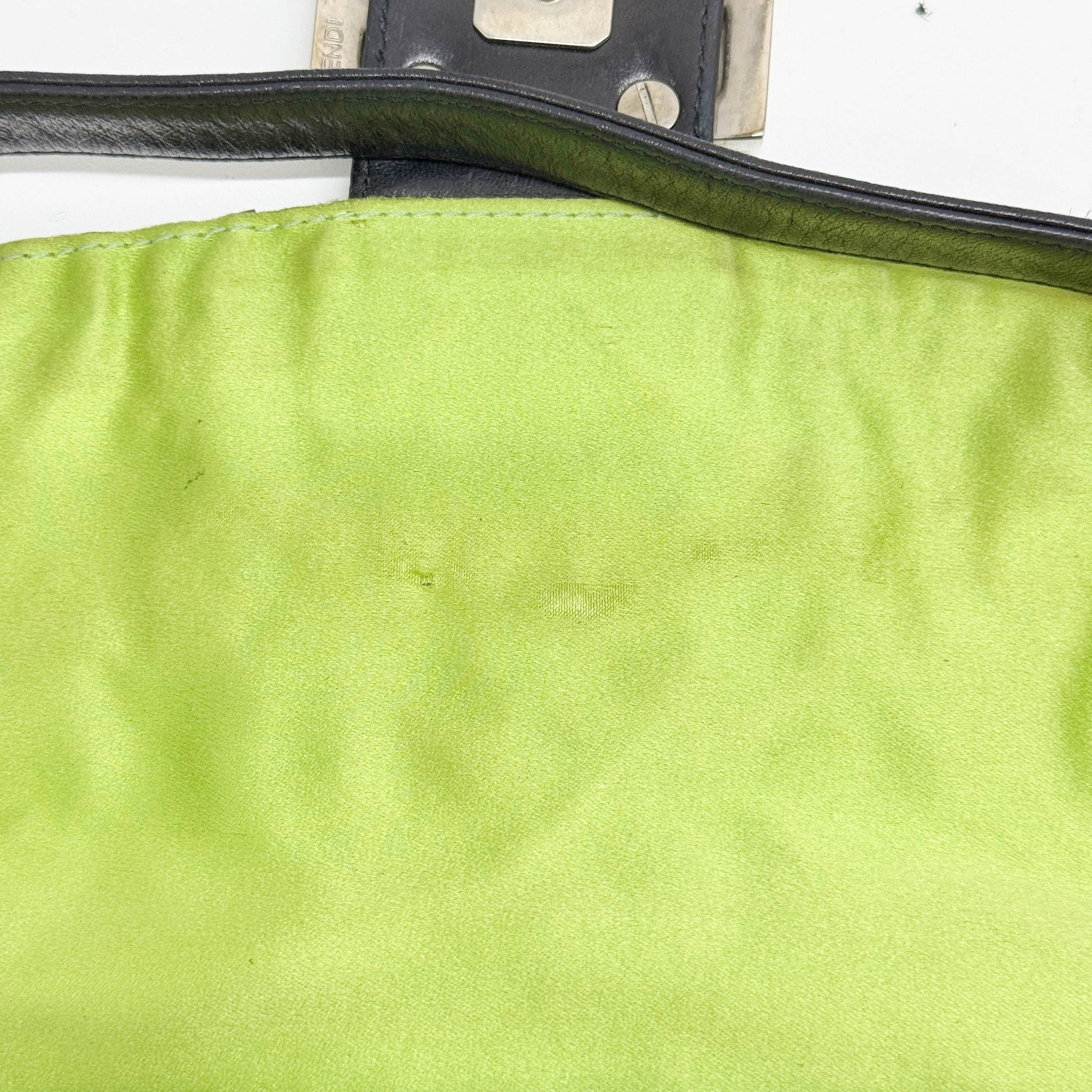 Baguette Black Beaded Shoulder Bag