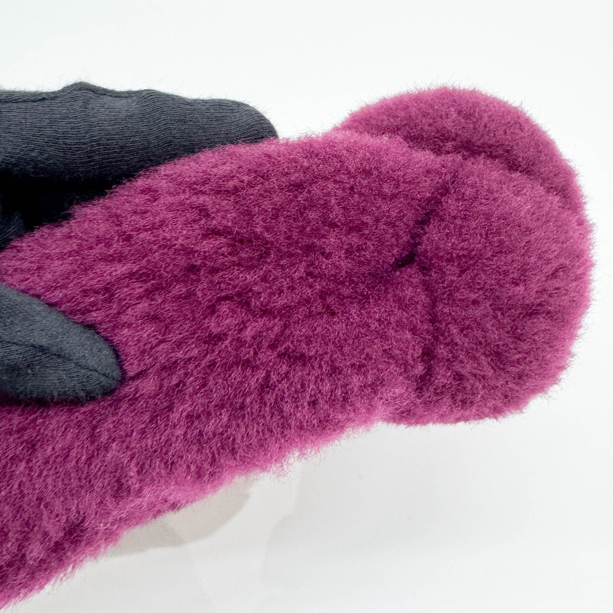 Mini Jodie Plum Shearling Hand Bag