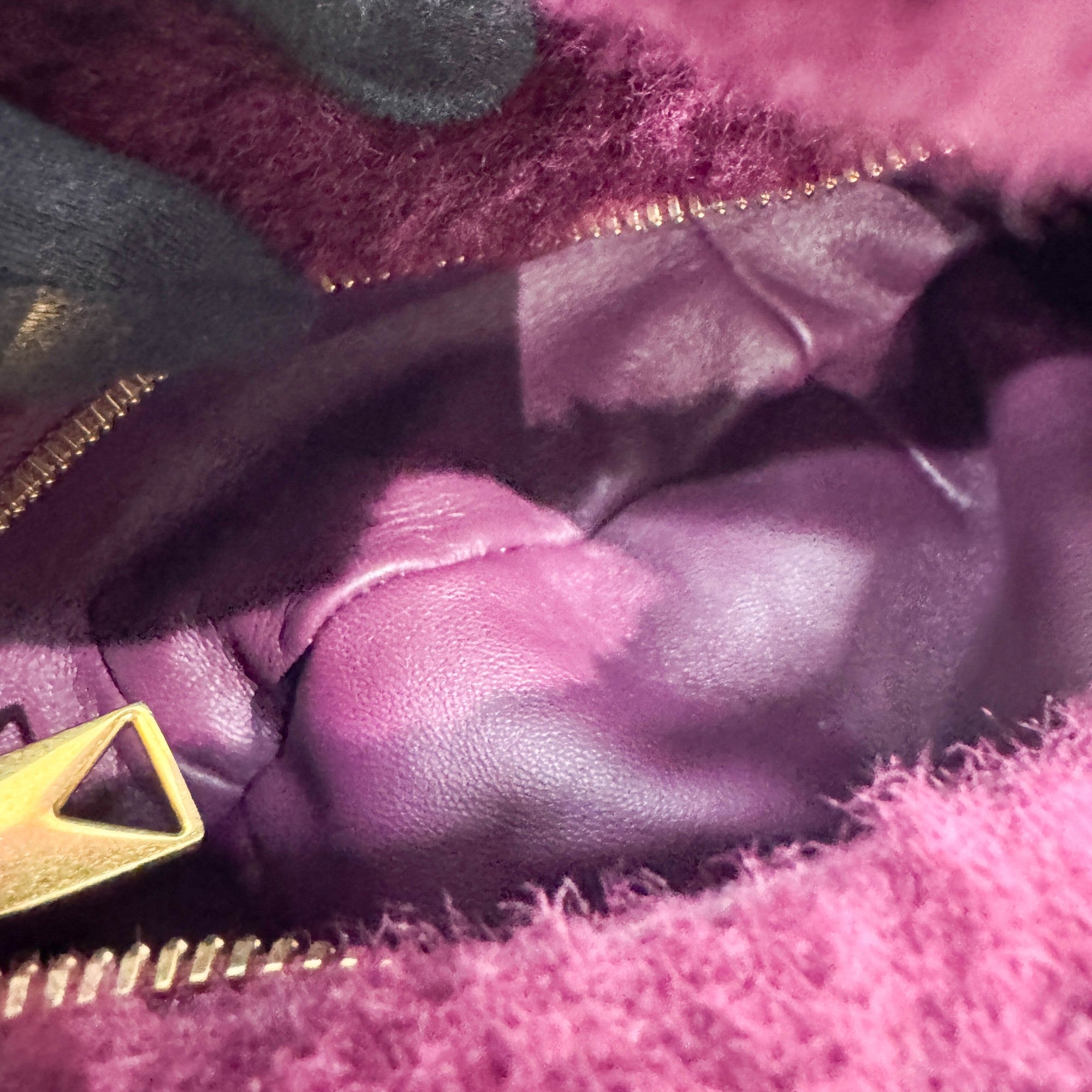 Mini Jodie Plum Shearling Hand Bag