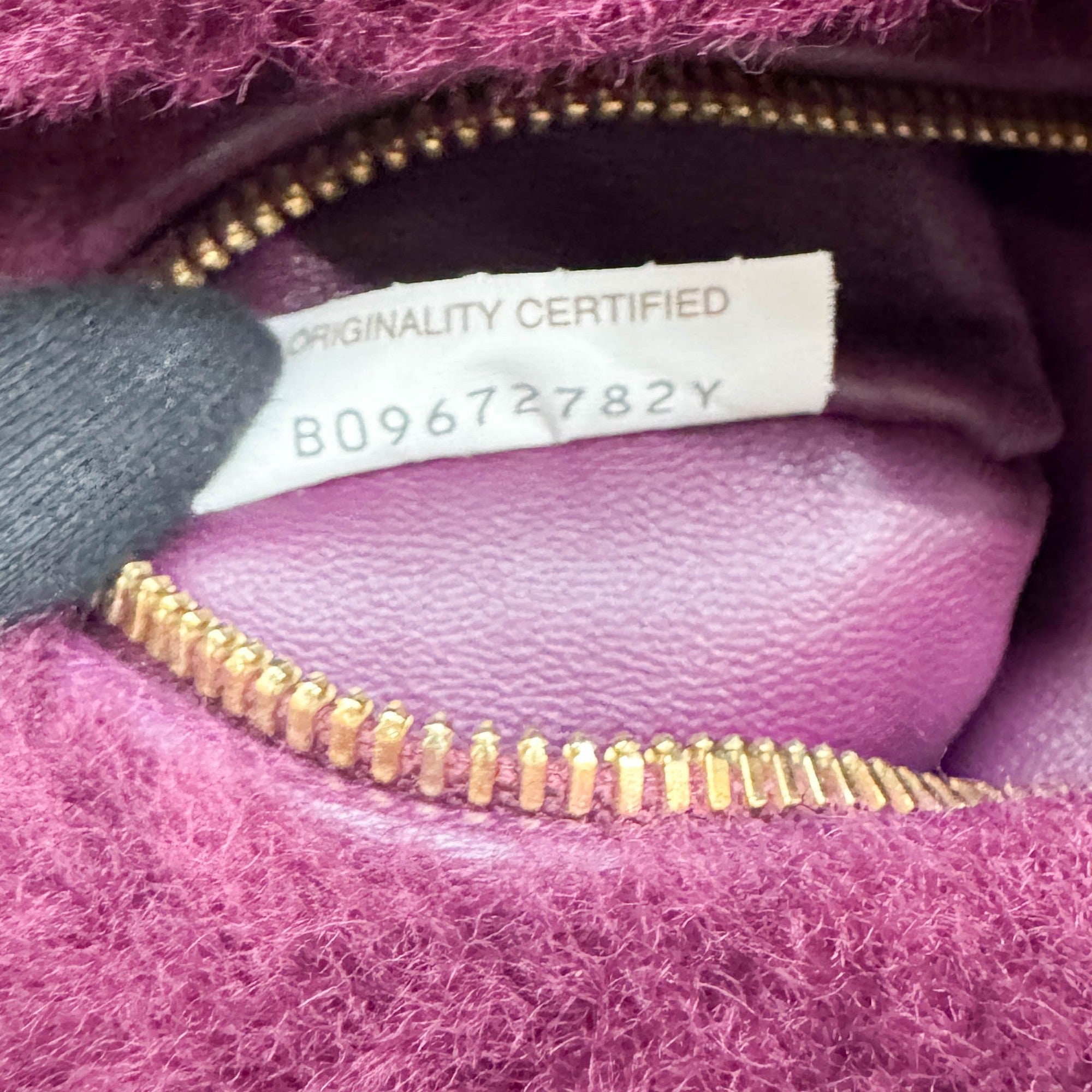 Mini Jodie Plum Shearling Hand Bag