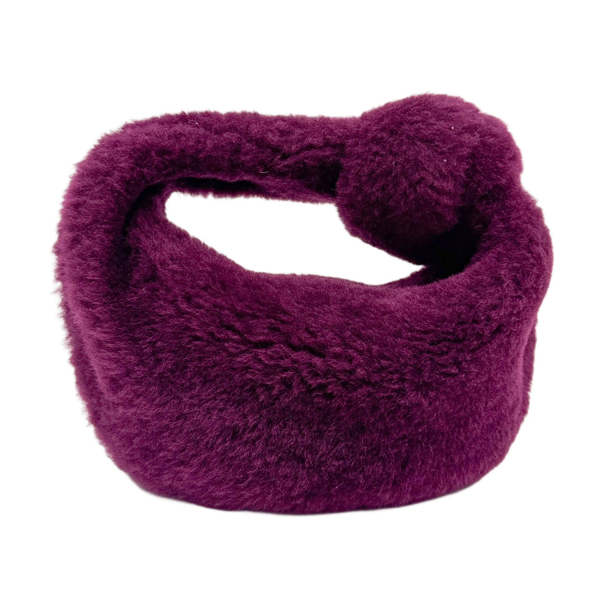 Mini Jodie Plum Shearling Hand Bag