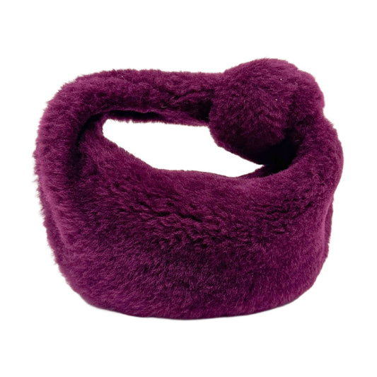 Mini Jodie Plum Shearling Hand Bag