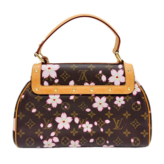 LV x Takashi Murakami Sac Retro PM Cherry Blossom Brown Monogram Canvas Hand Bag