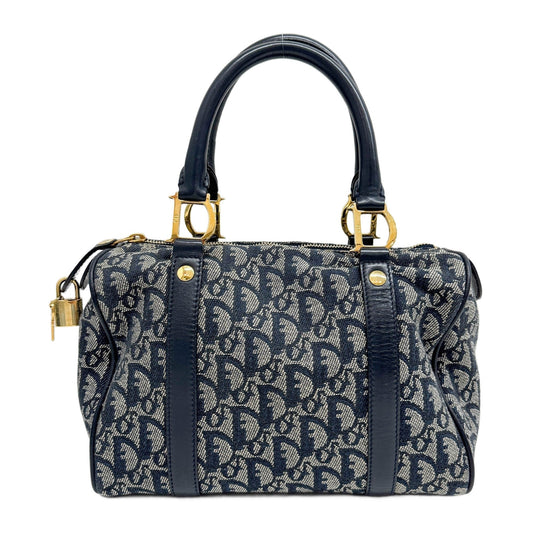 Boston/Bowling Navy Blue Trotter Canvas Hand Bag