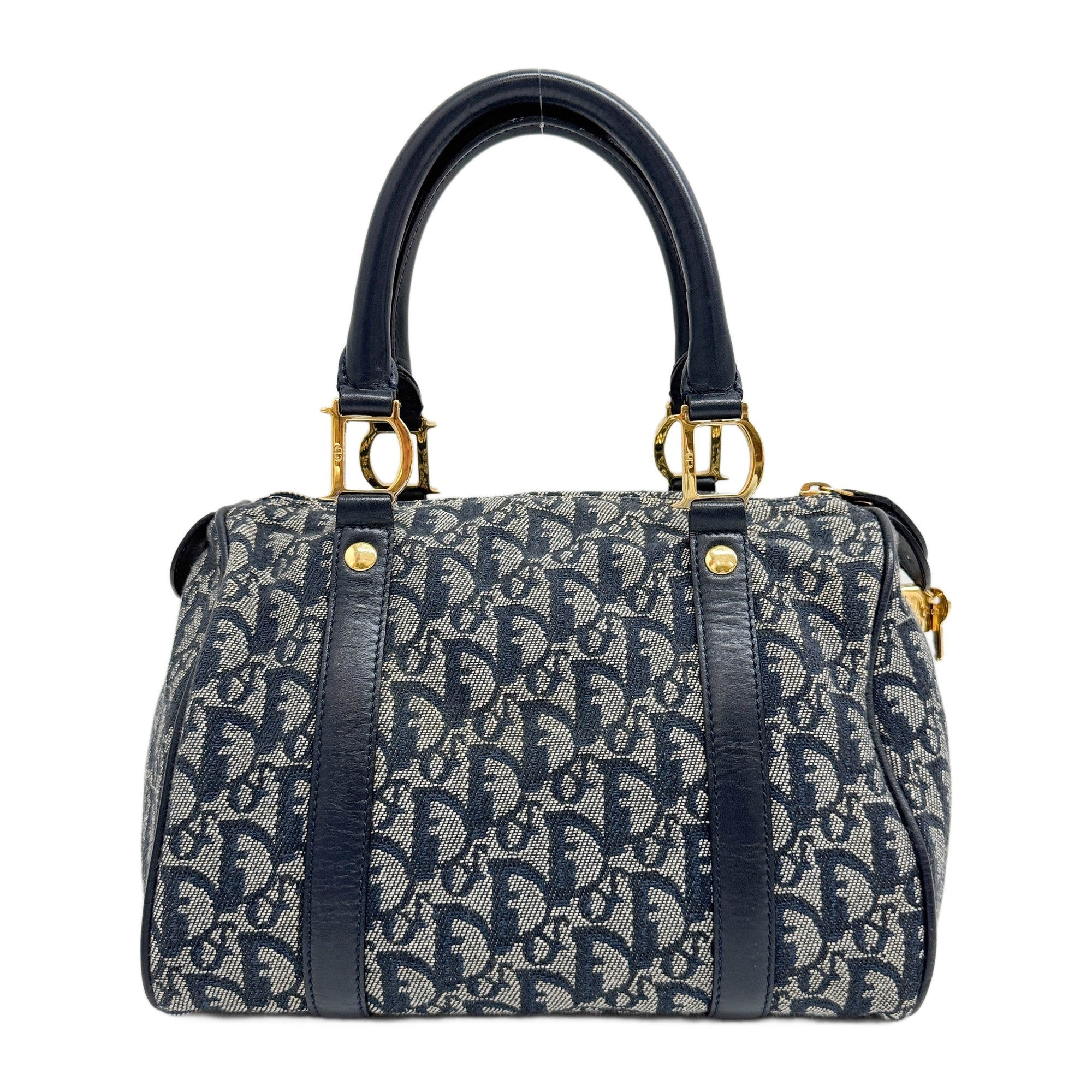 Boston/Bowling Navy Blue Trotter Canvas Hand Bag