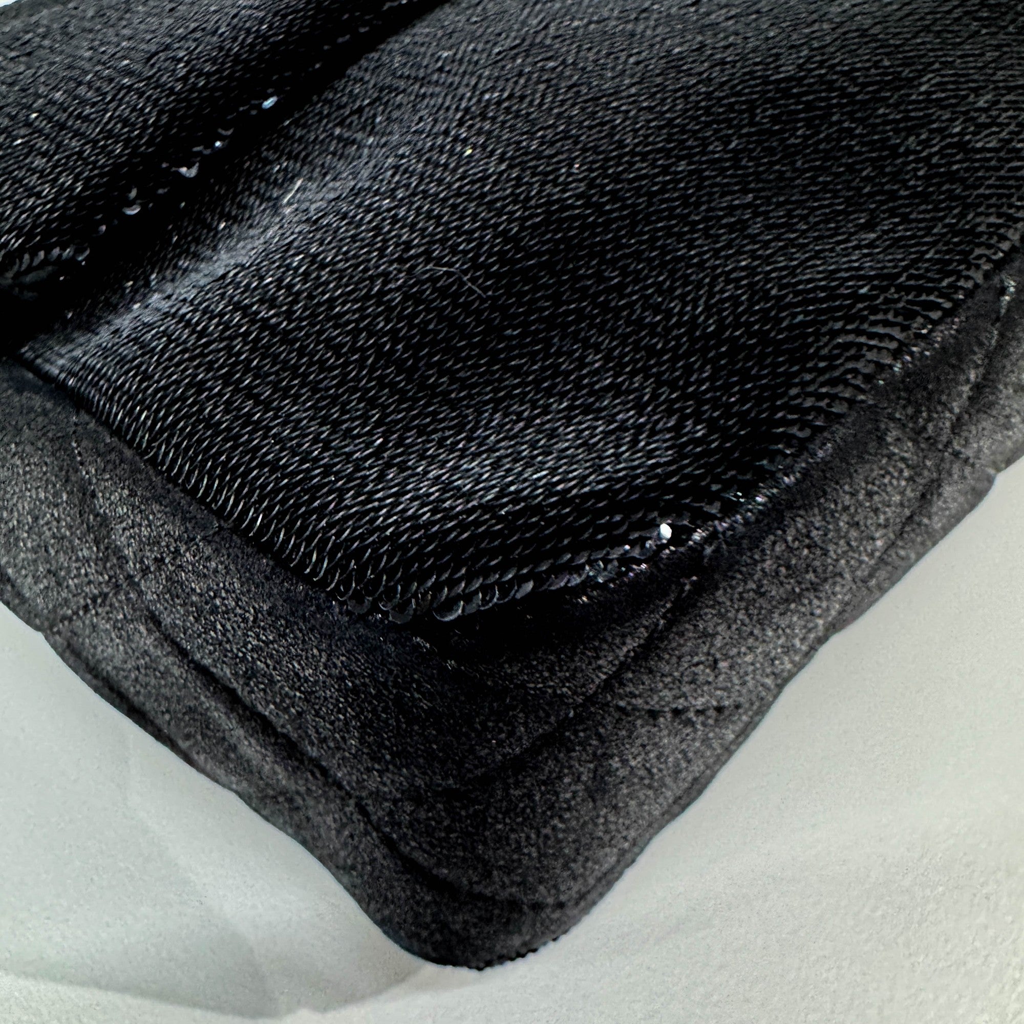 Classic Flap Matelasse Black Sequin Shoulder Bag