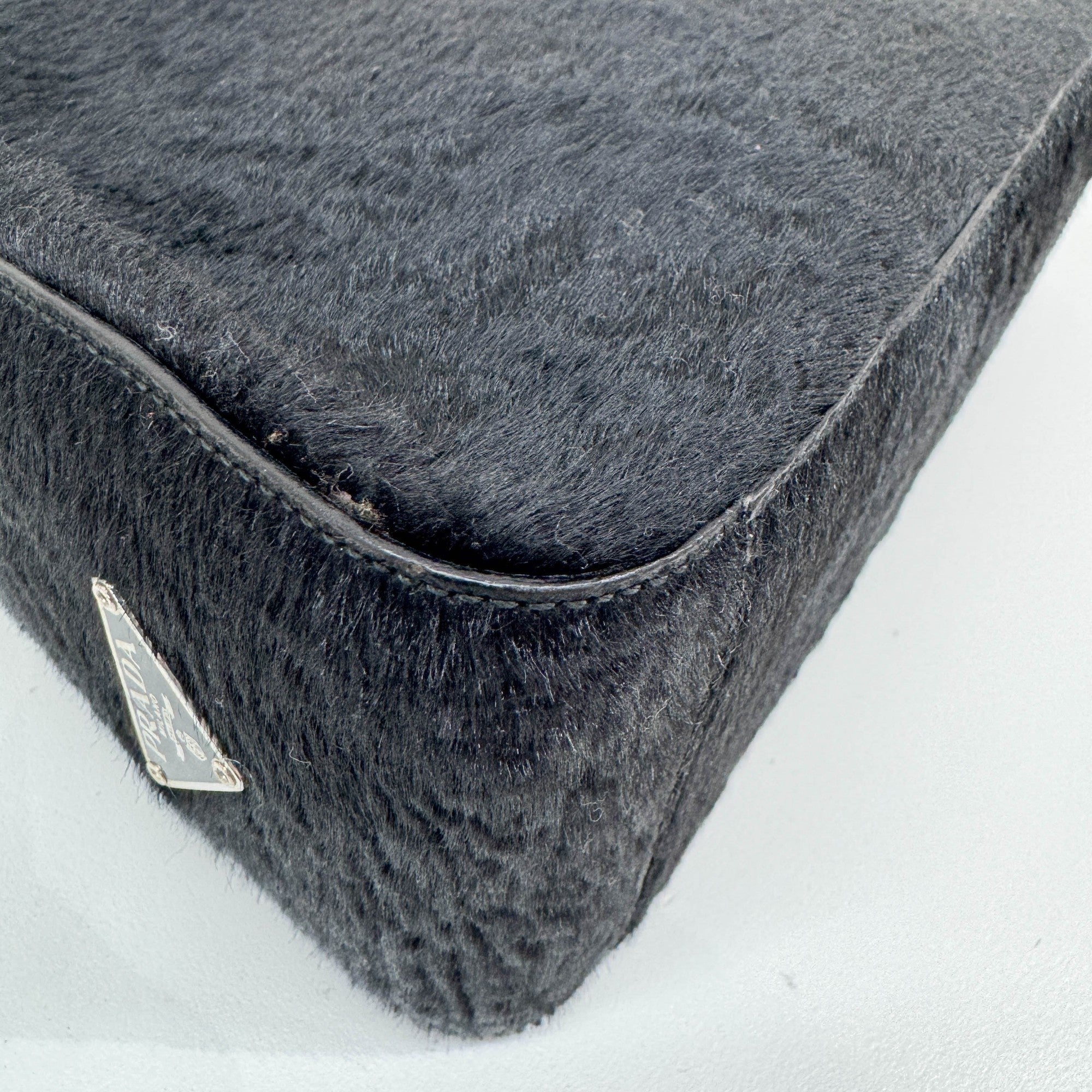 Black Fur Shoulder Bag