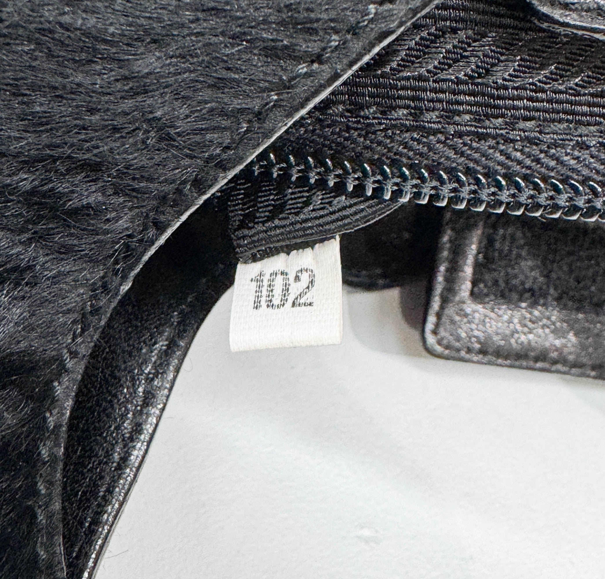 Black Fur Shoulder Bag