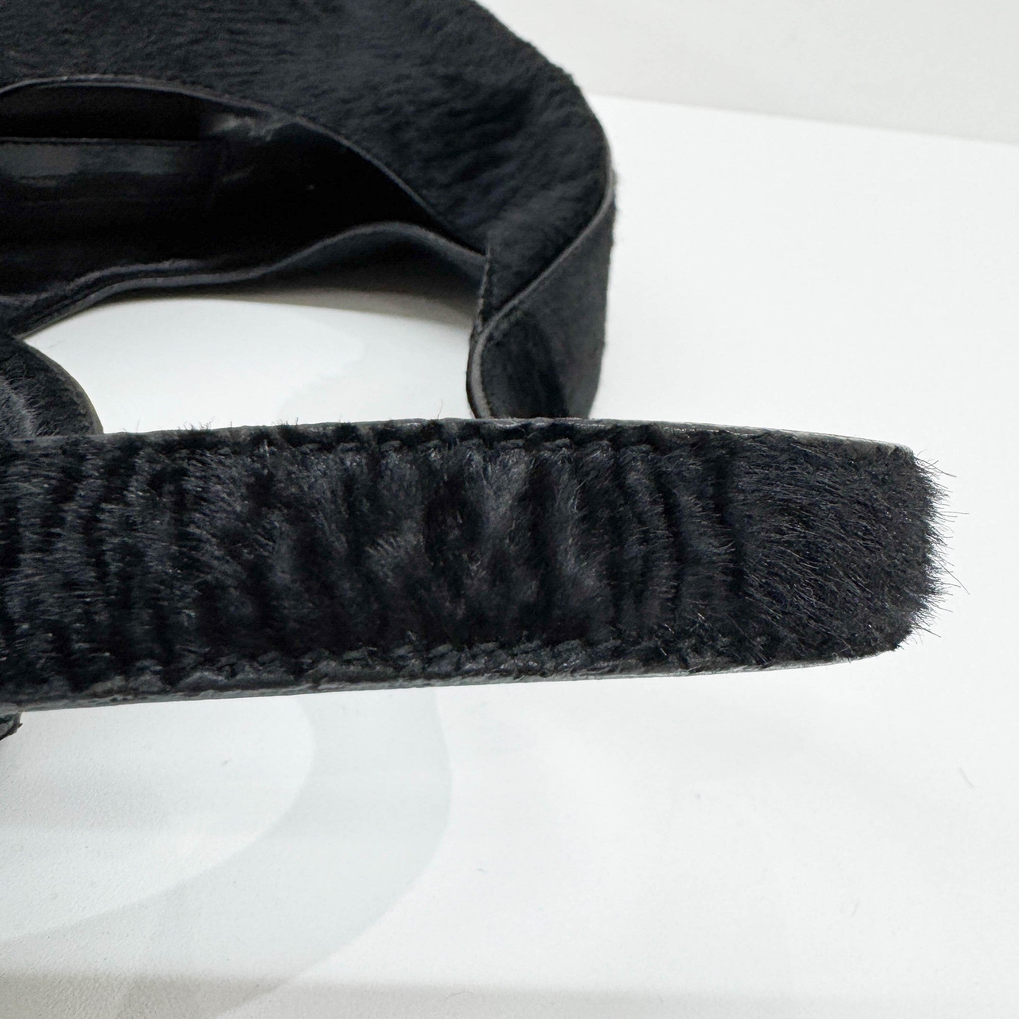 Black Fur Shoulder Bag