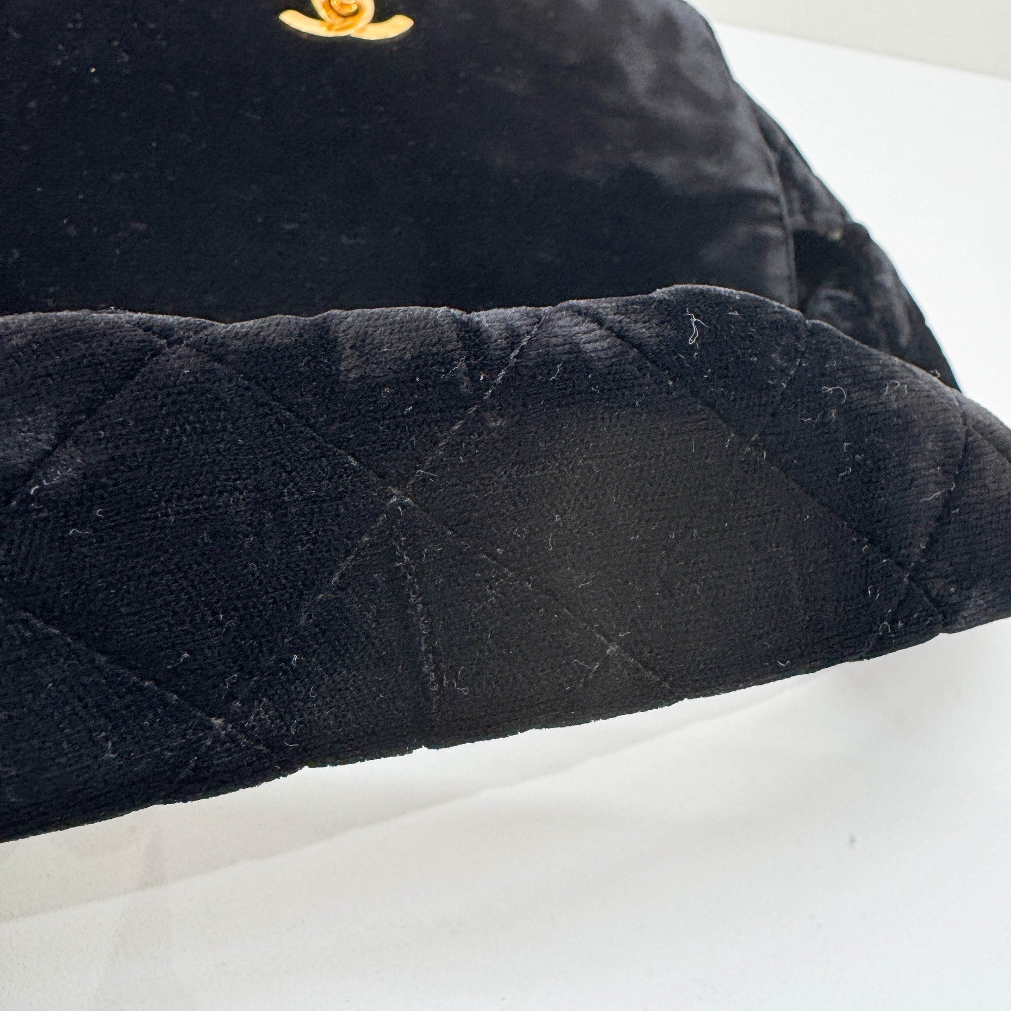 Black Velvet Shoulder Bag