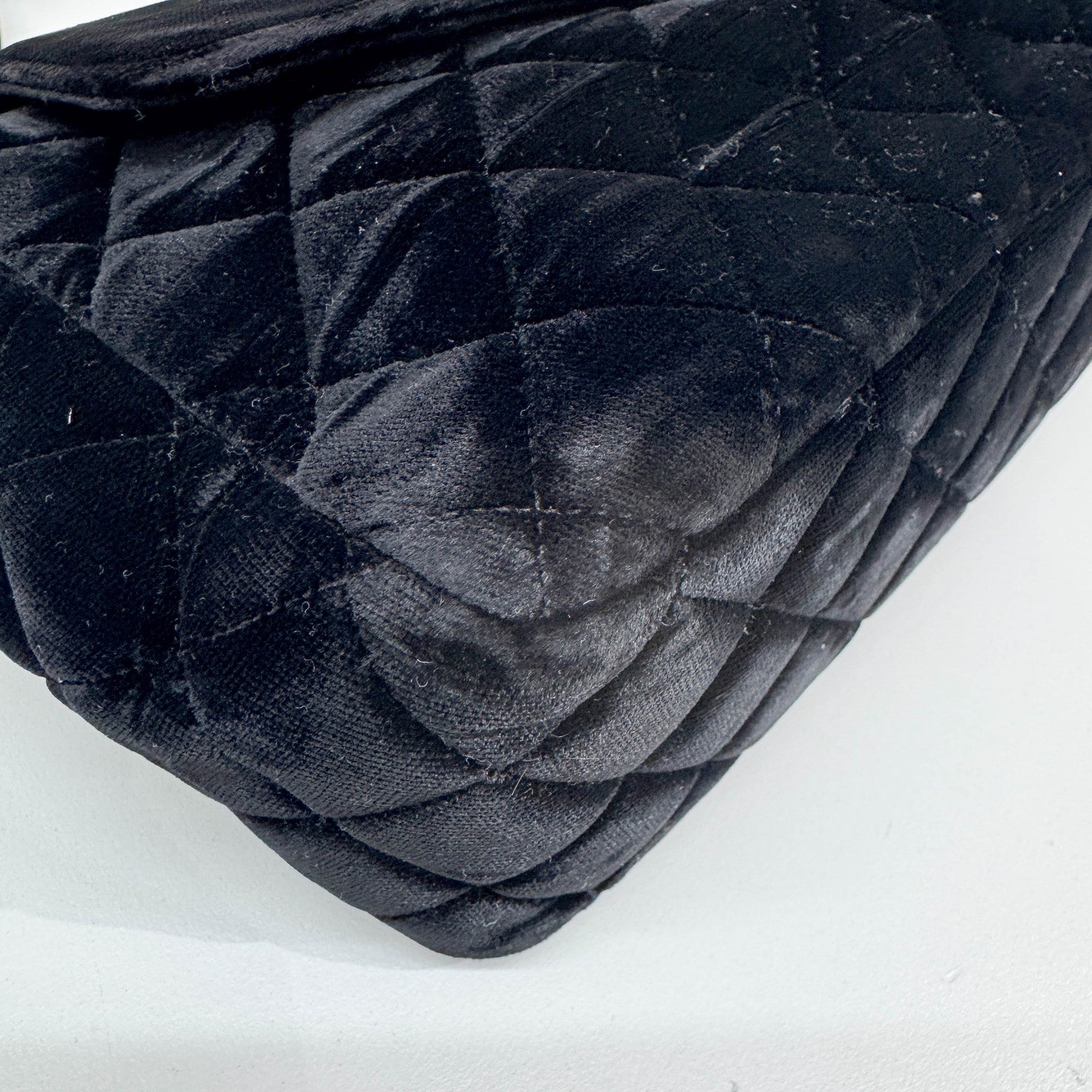 Black Velvet Shoulder Bag