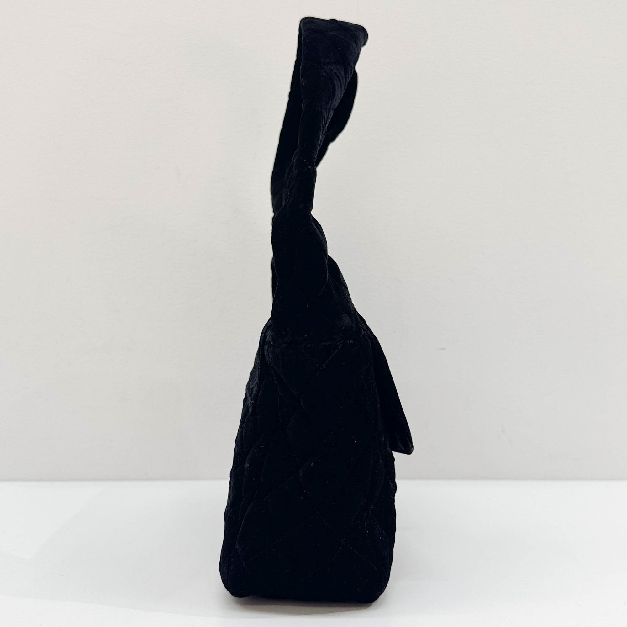 Black Velvet Shoulder Bag