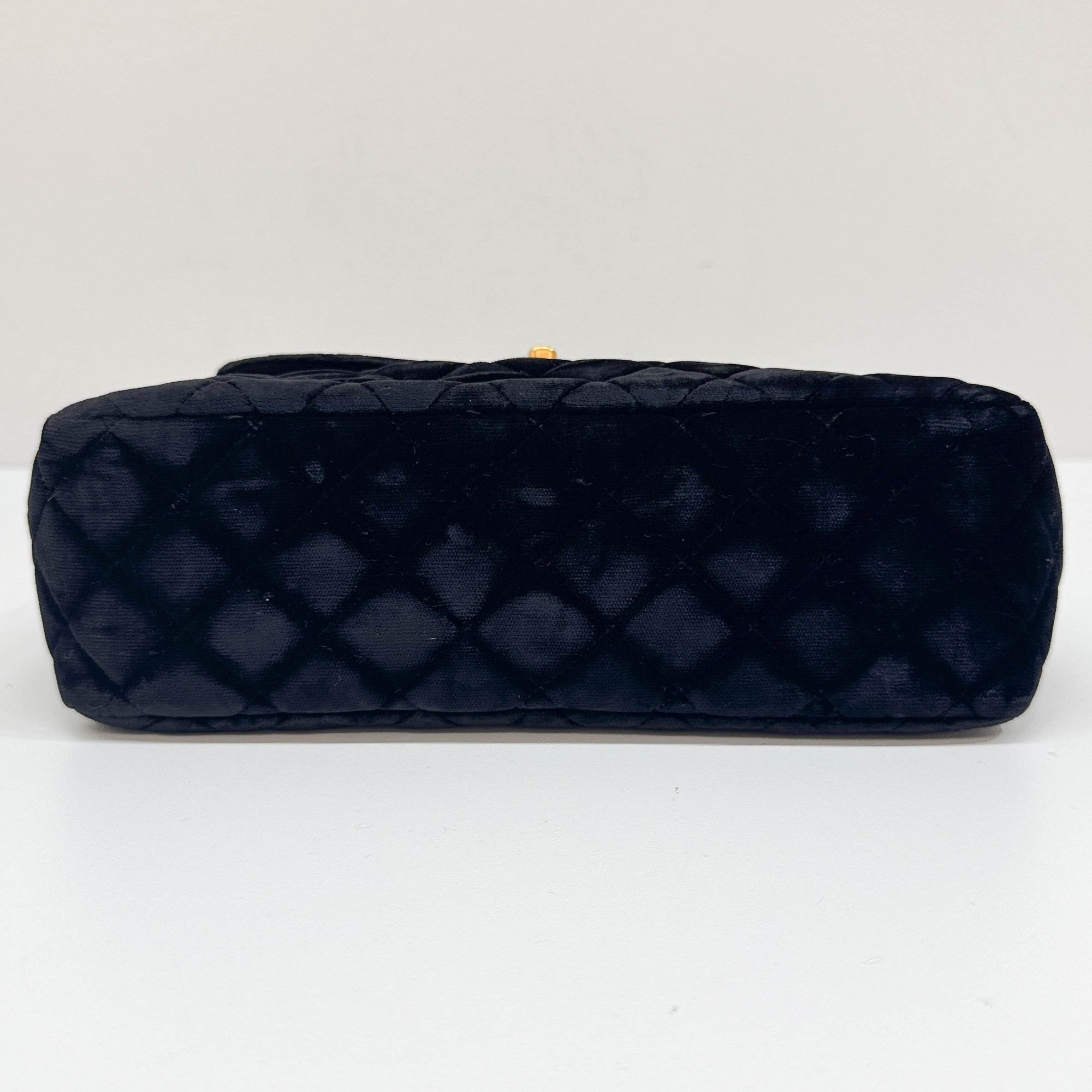 Black Velvet Shoulder Bag