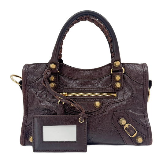Giant 12 Mini City Brown Leather Two Way Bag