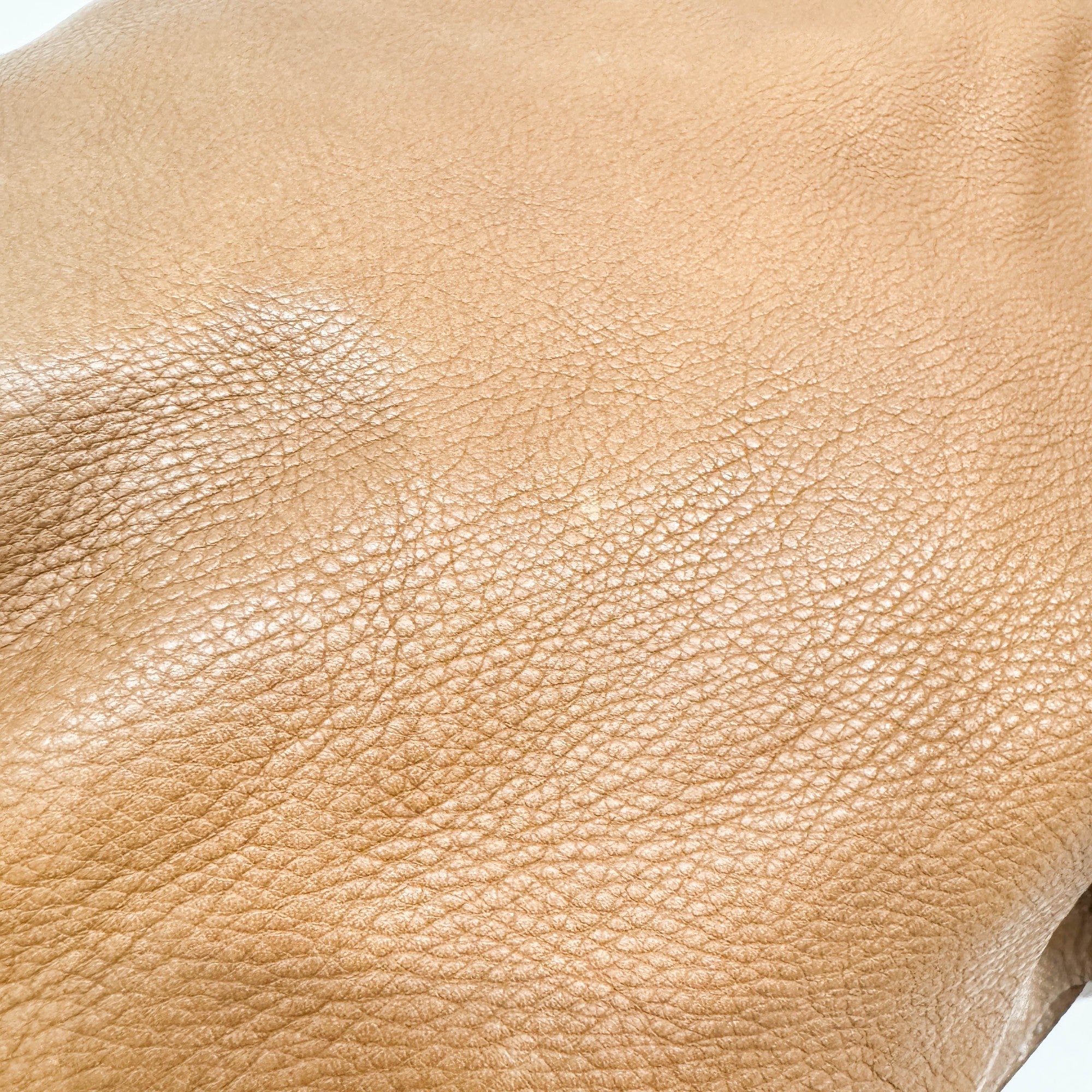 Vitello Lux Bow Brown Leather Shoulder Bag