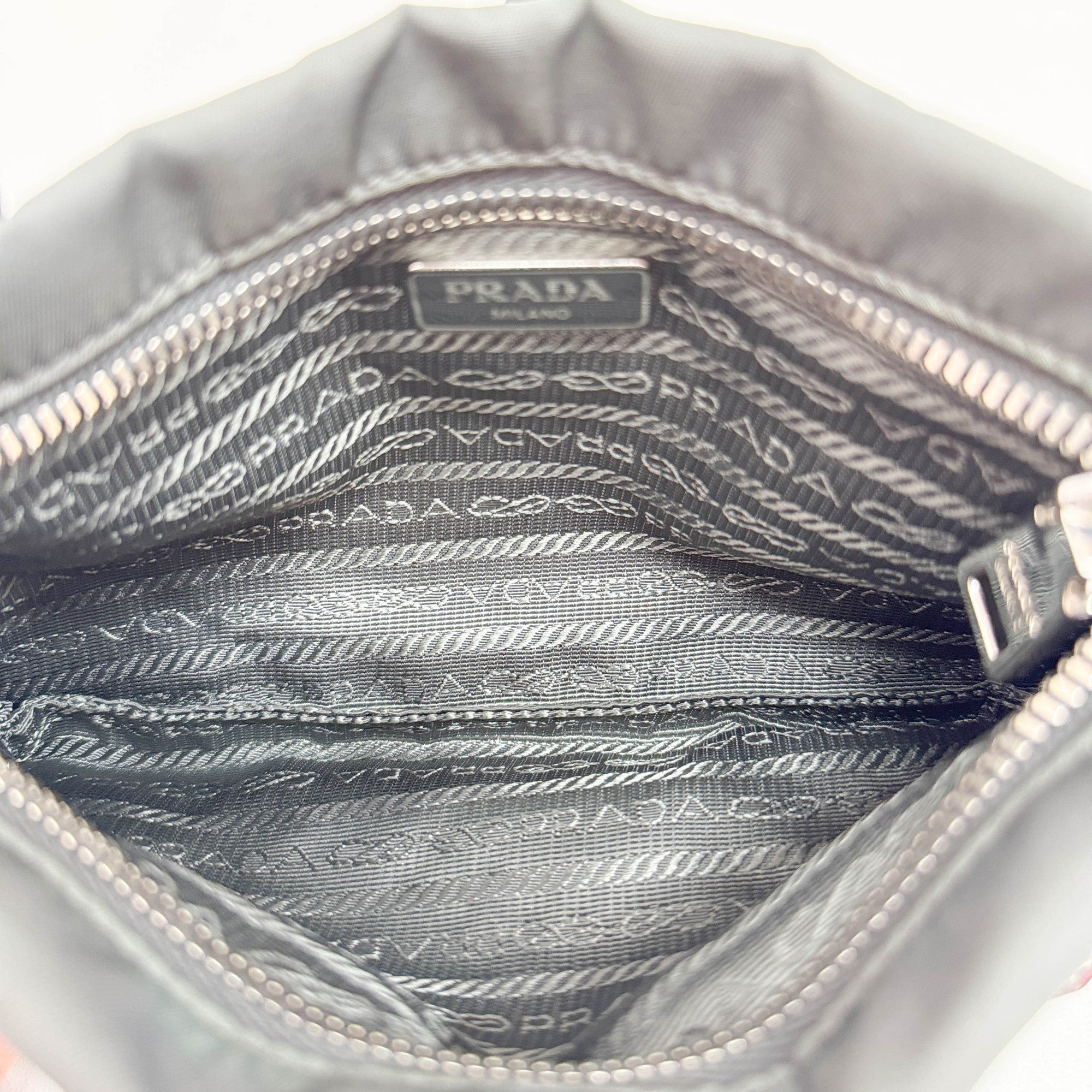 Bejeweled Heart Grey Nylon Hand Bag