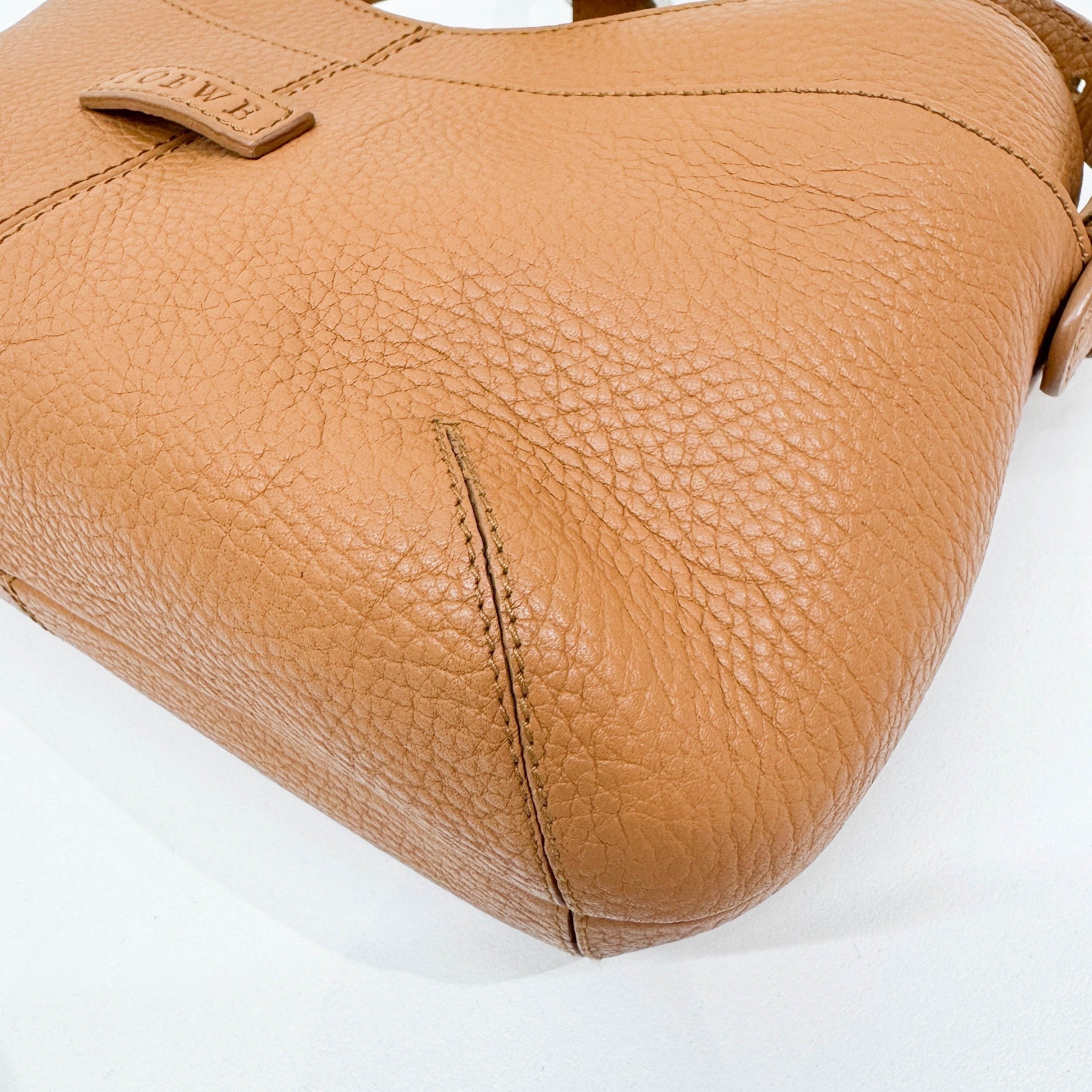 Caramel Leather Shoulder Bag