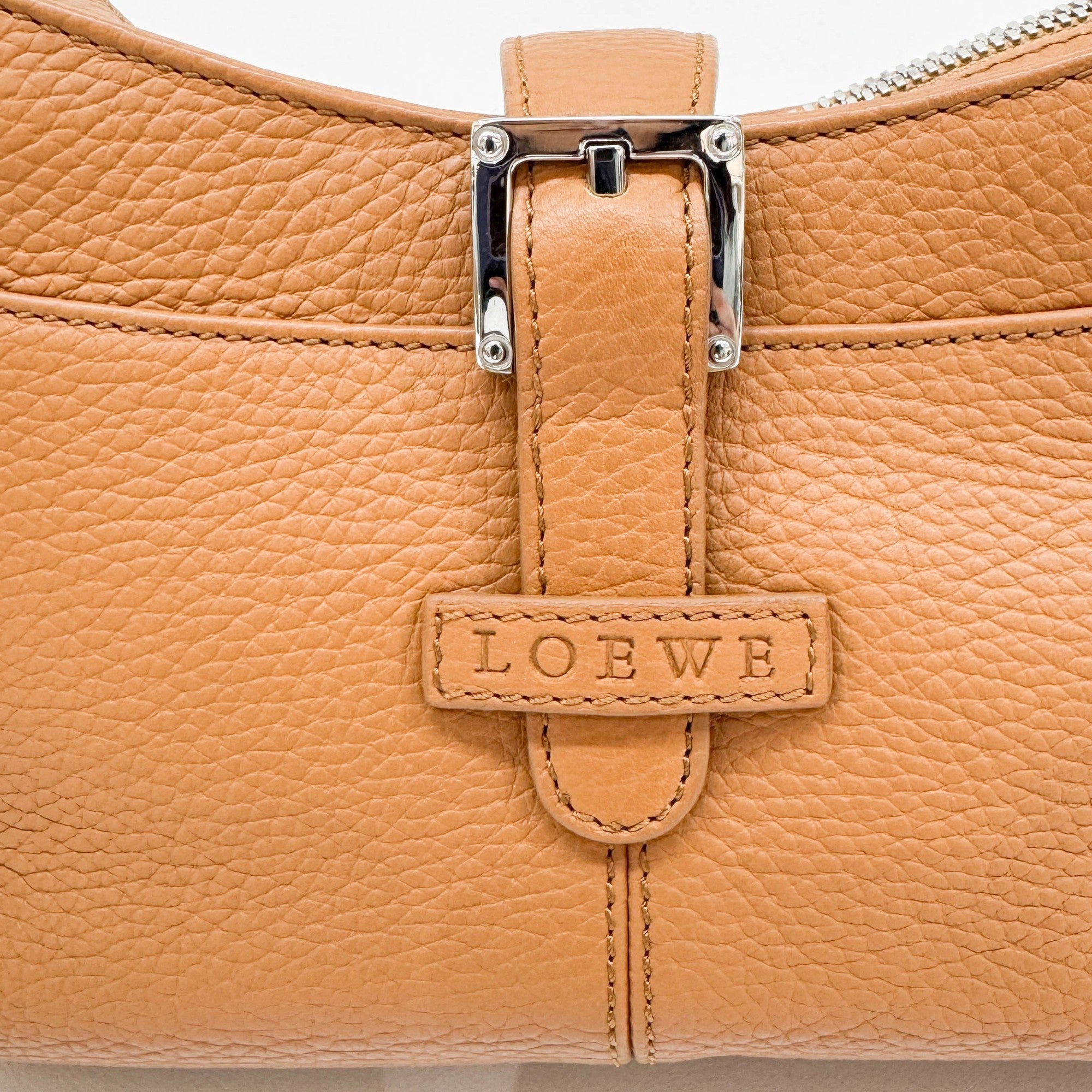 Caramel Leather Shoulder Bag