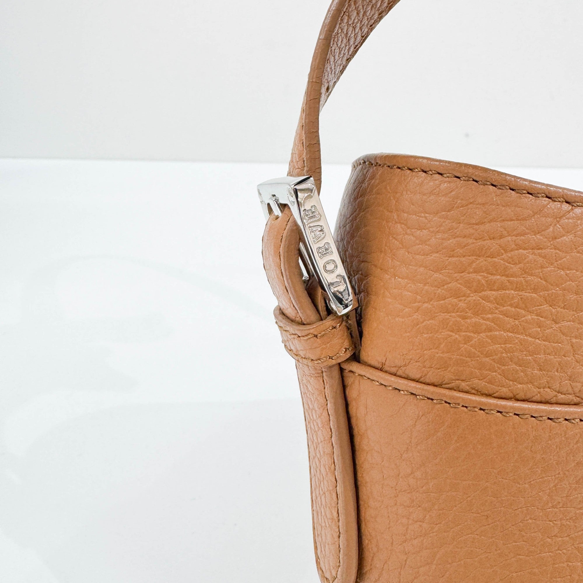 Caramel Leather Shoulder Bag