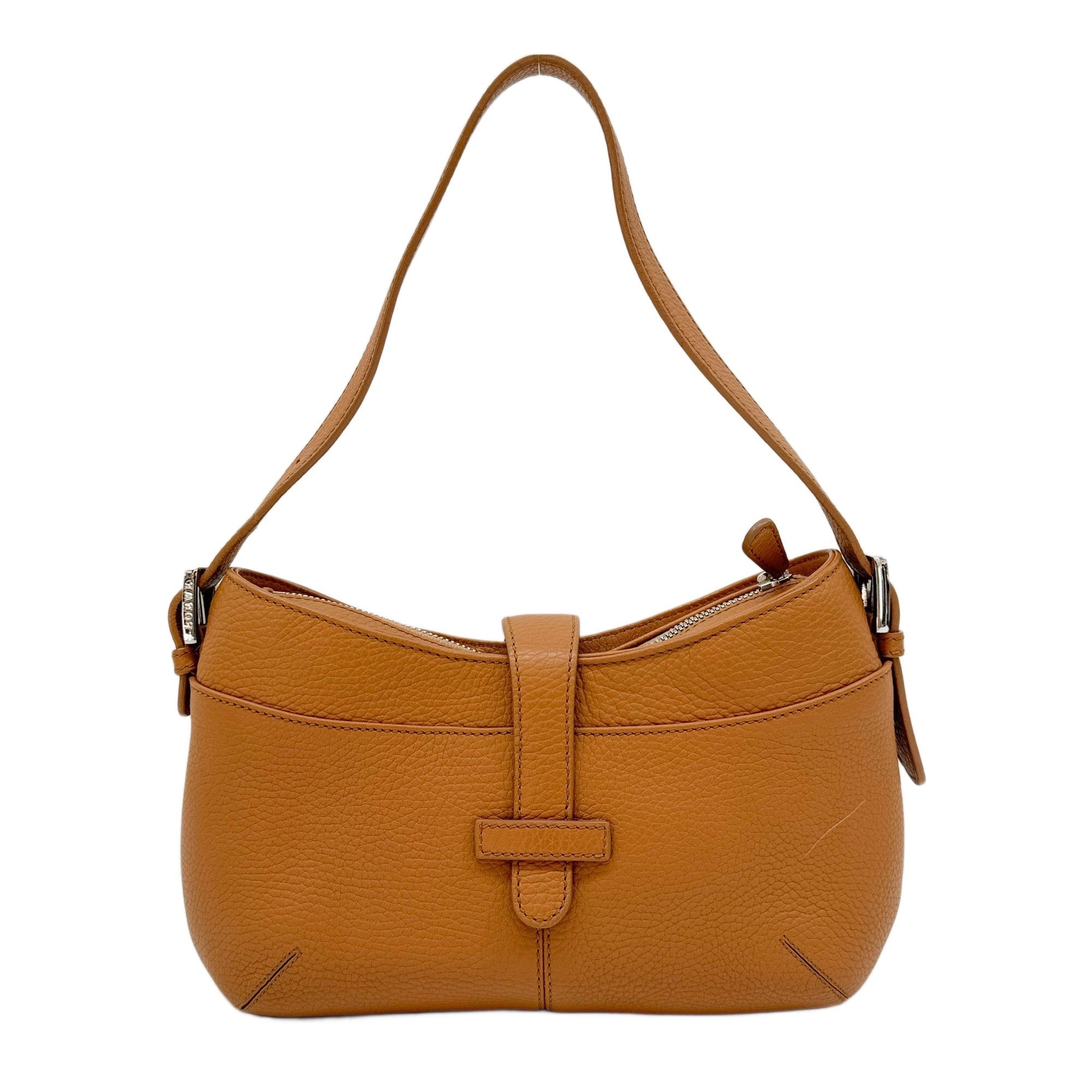 Caramel Leather Shoulder Bag