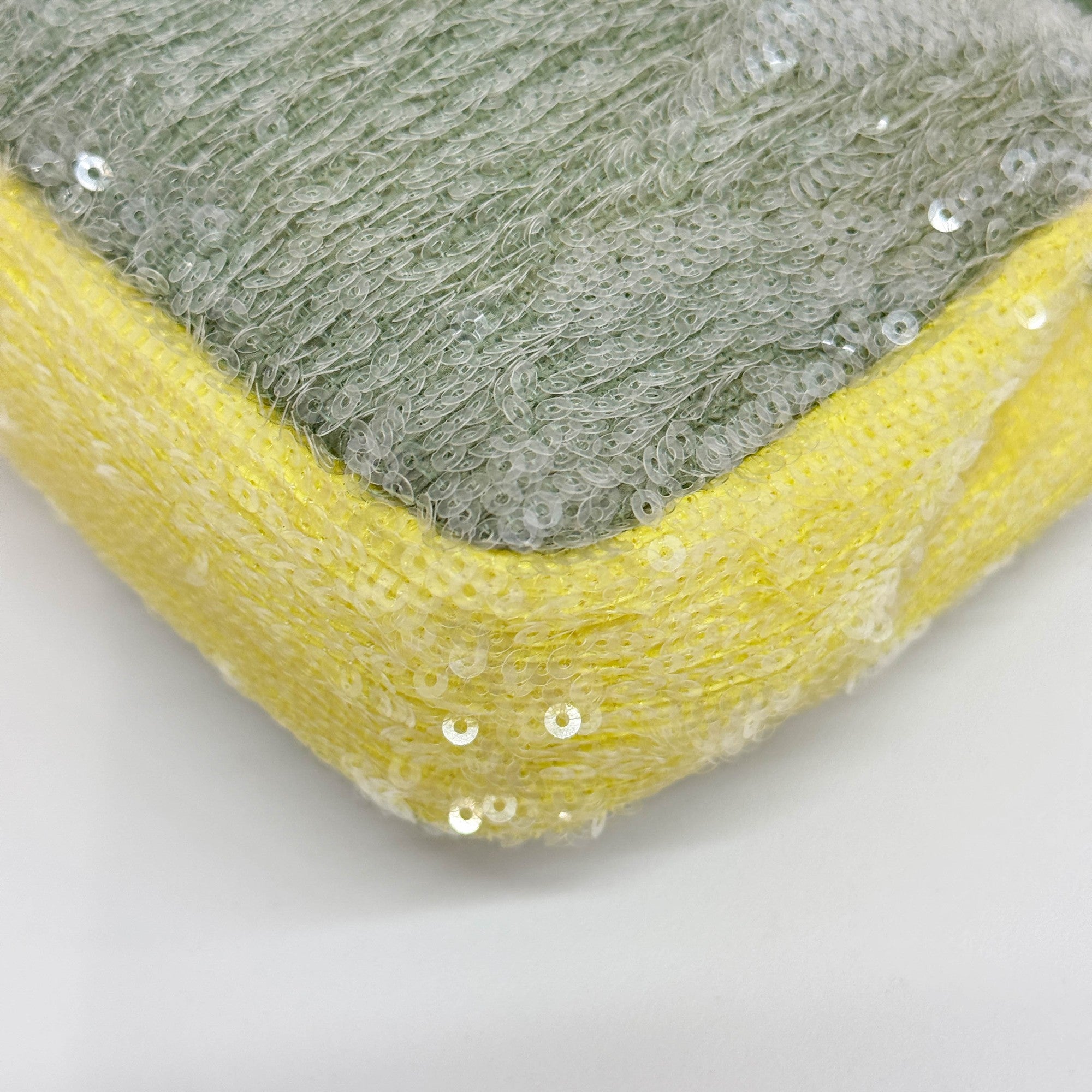 Green Sequin Waterfall Mini Rectangular Flap Bag