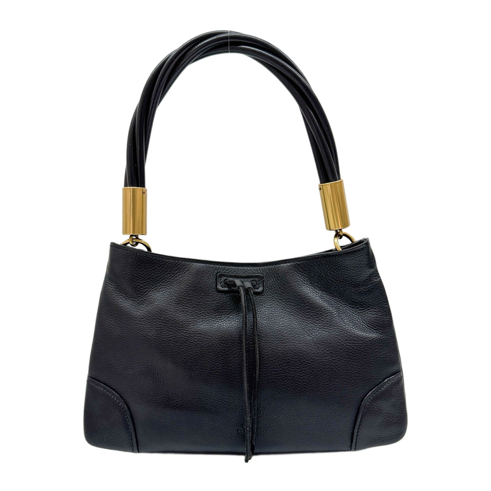 Black Leather Shoulder Bag