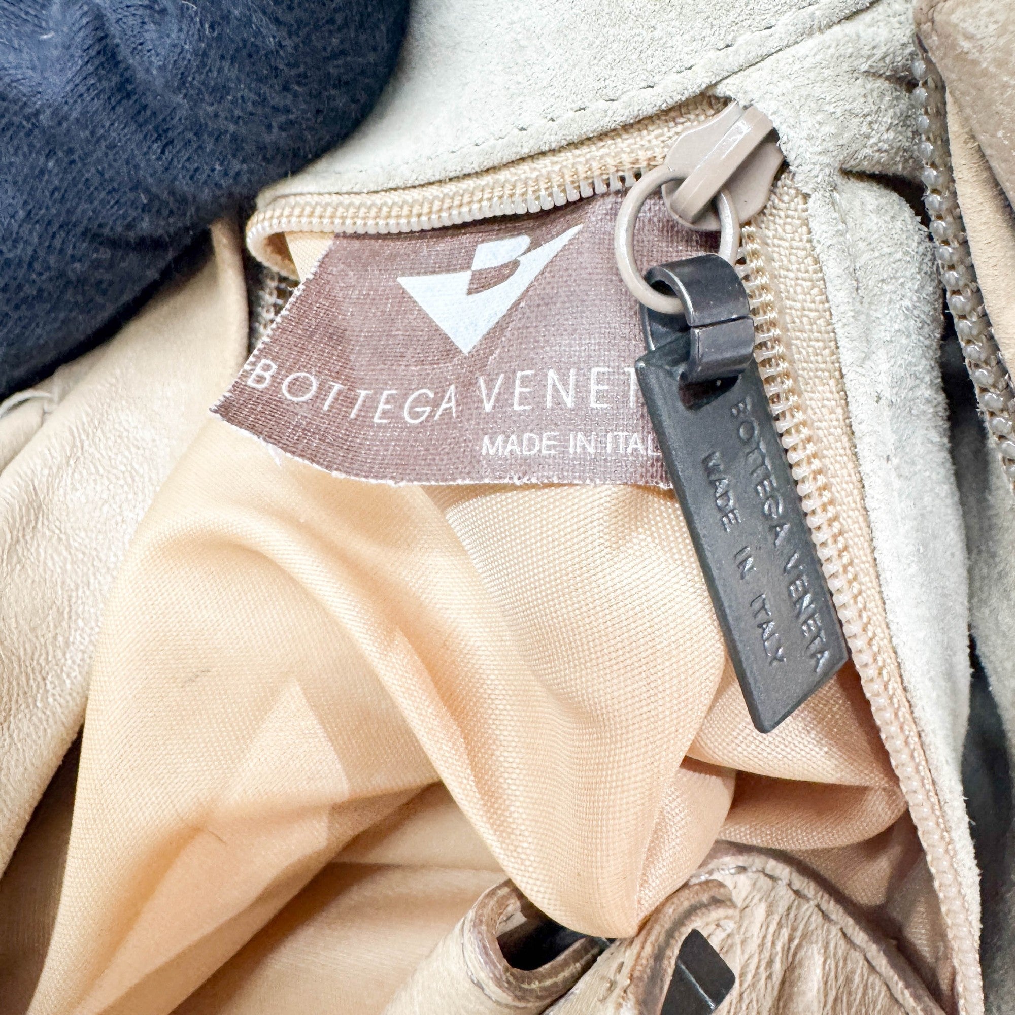 Intrecciato Tan Leather Shoulder Bag