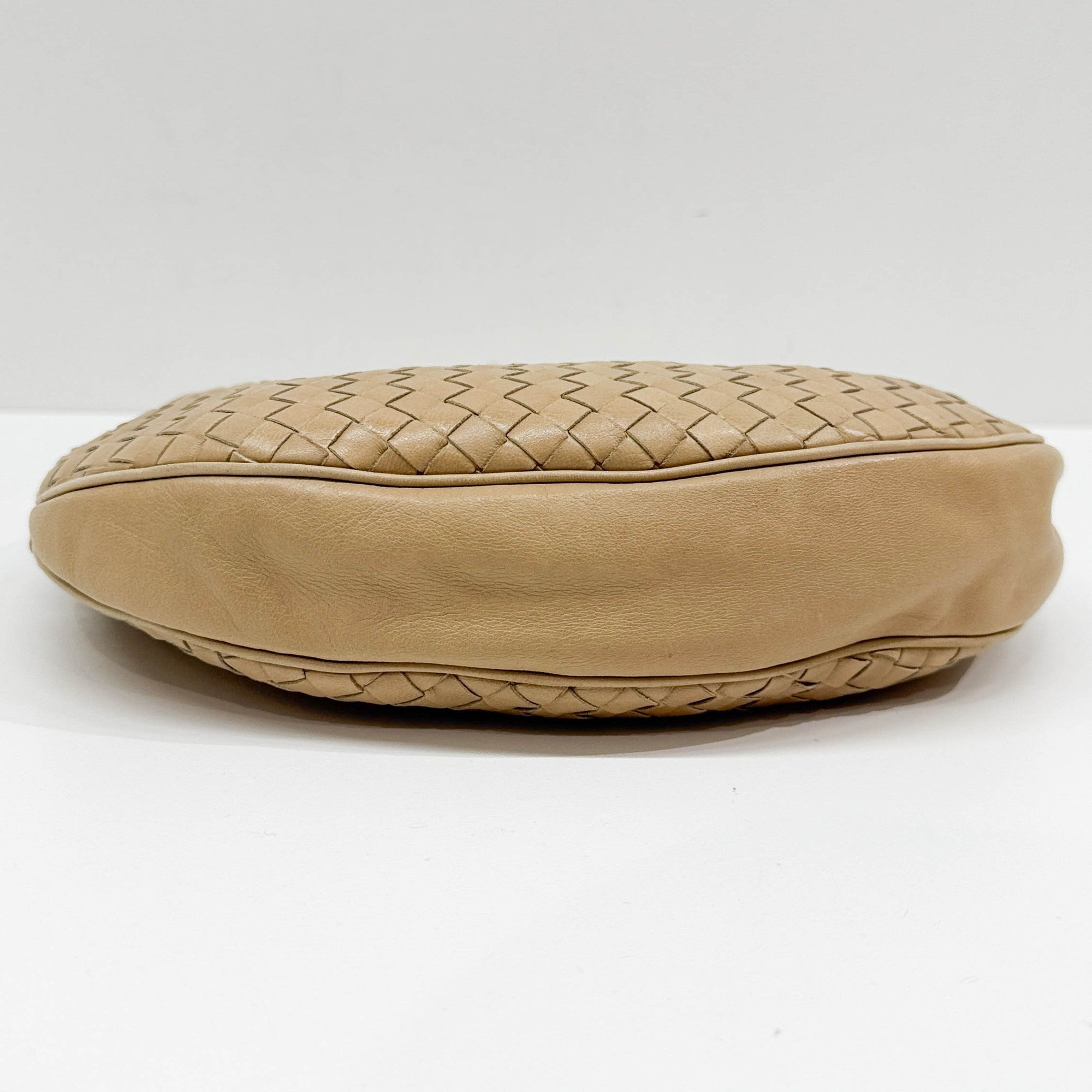 Intrecciato Tan Leather Shoulder Bag