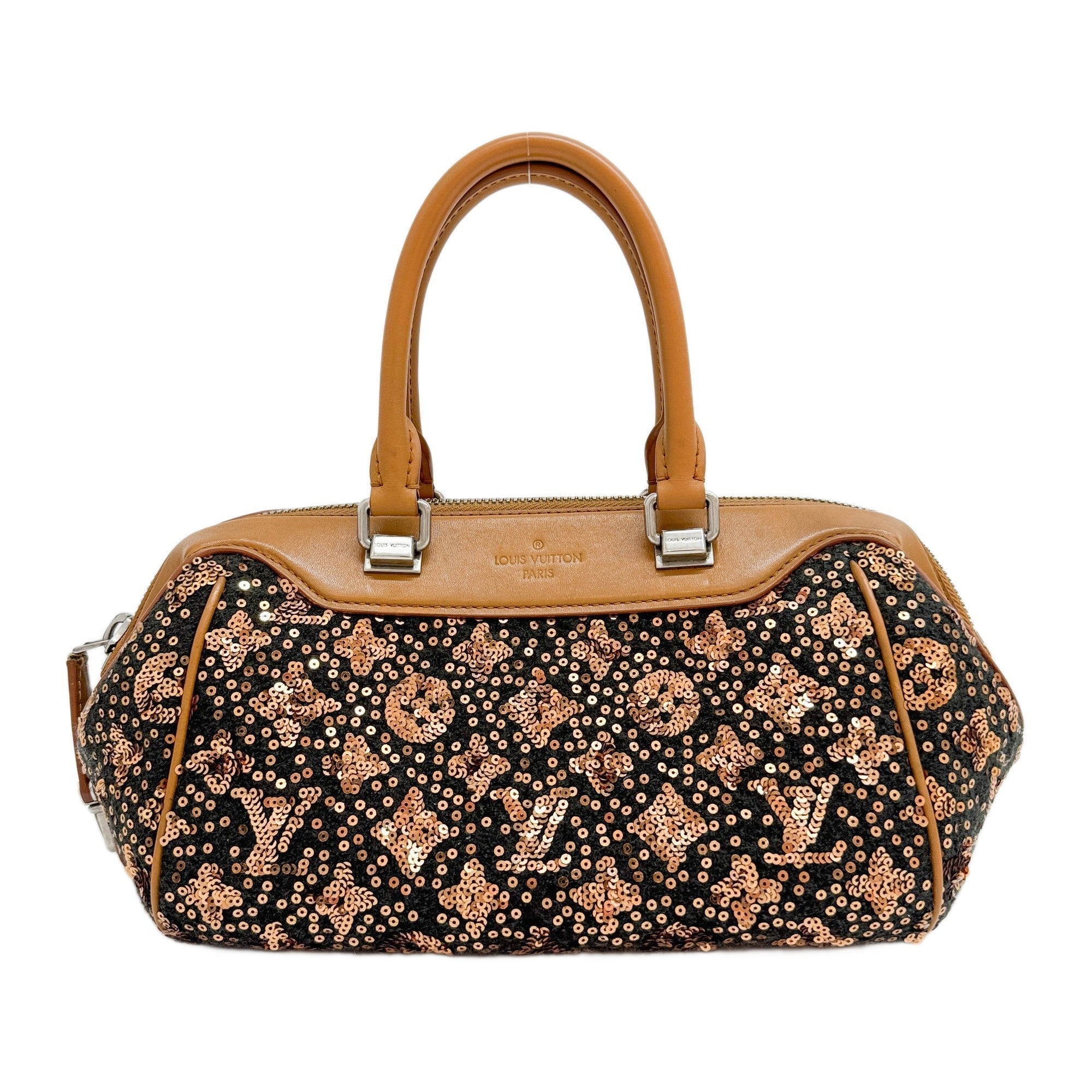 Sunshine Express Baby Brown Monogram Canvas Sequin Hand Bag
