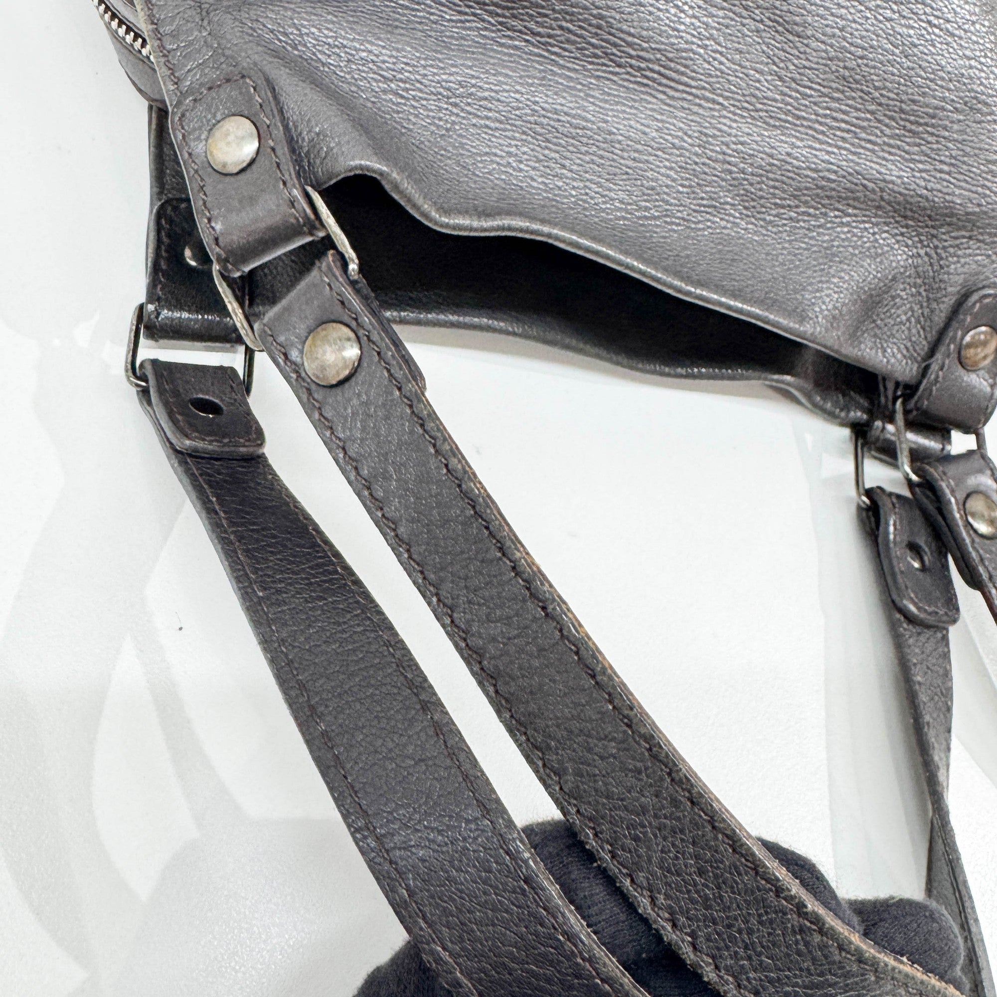 Black Leather Shoulder Bag