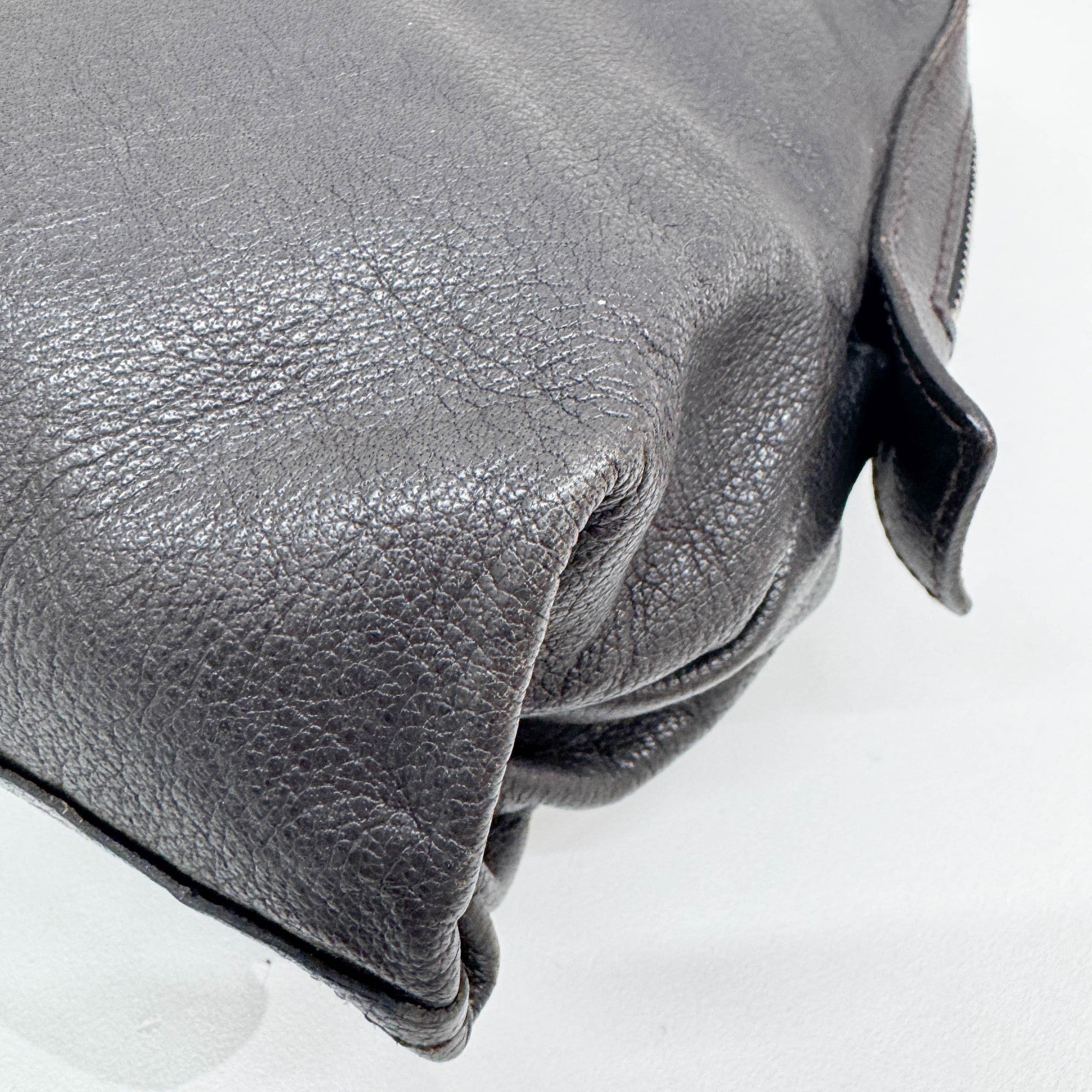 Black Leather Shoulder Bag