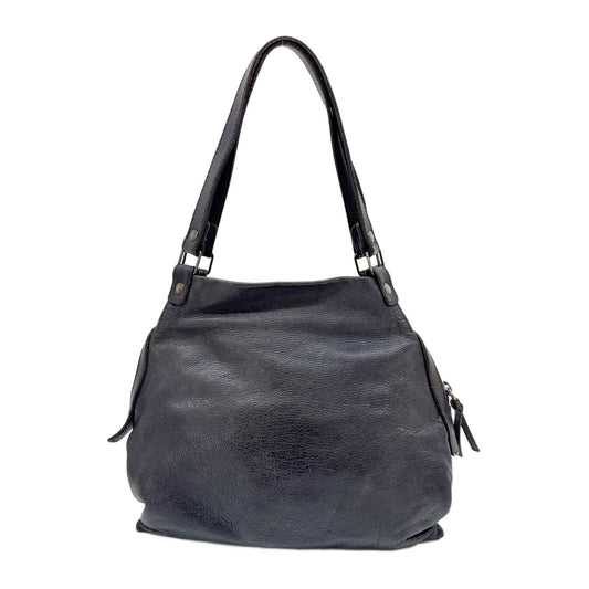 Black Leather Shoulder Bag