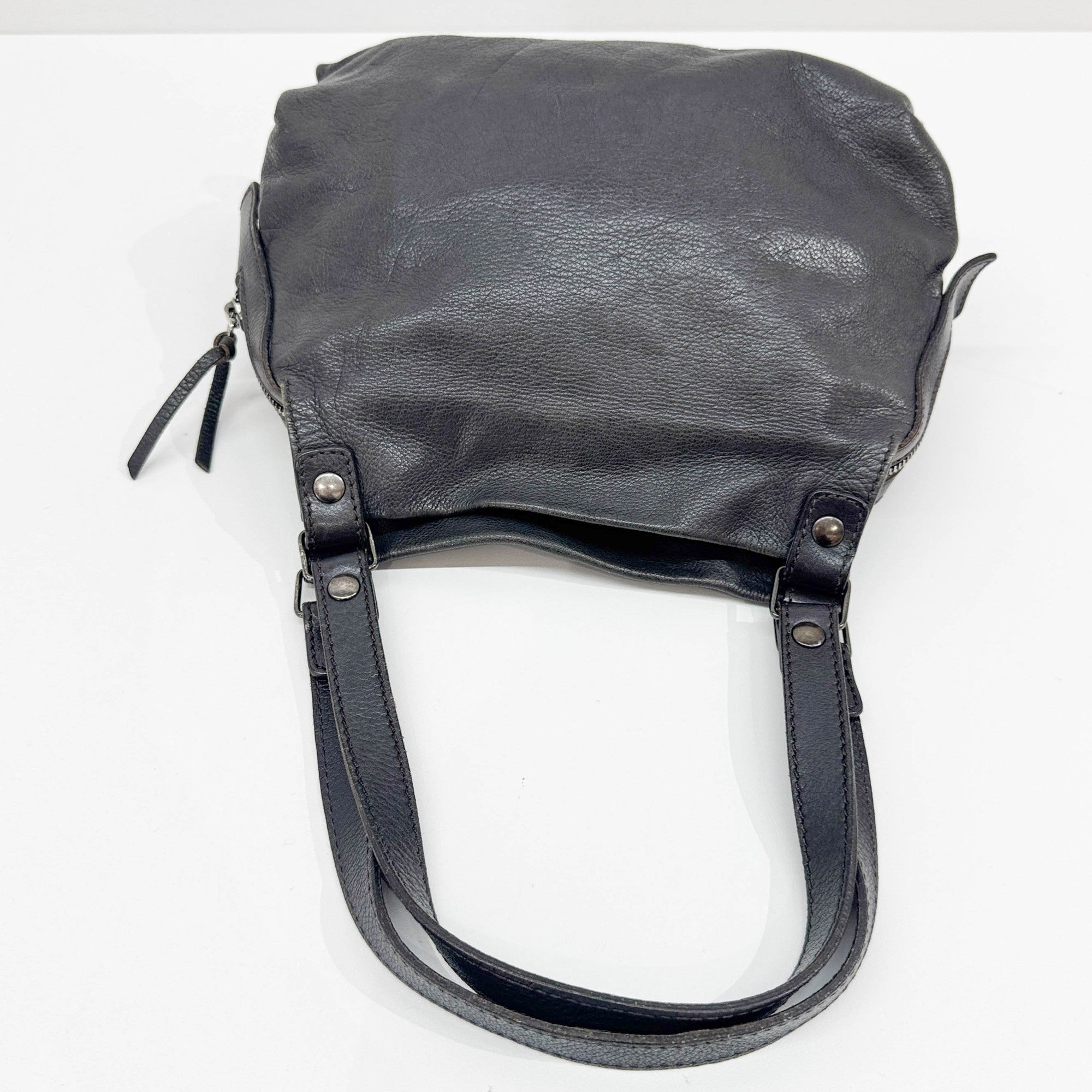Black Leather Shoulder Bag