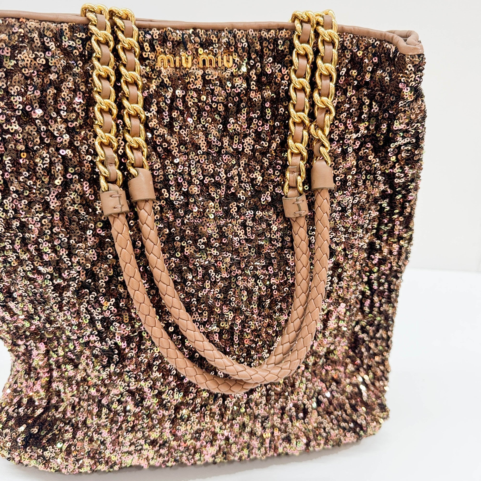 Copper Sequin Two Way Bag