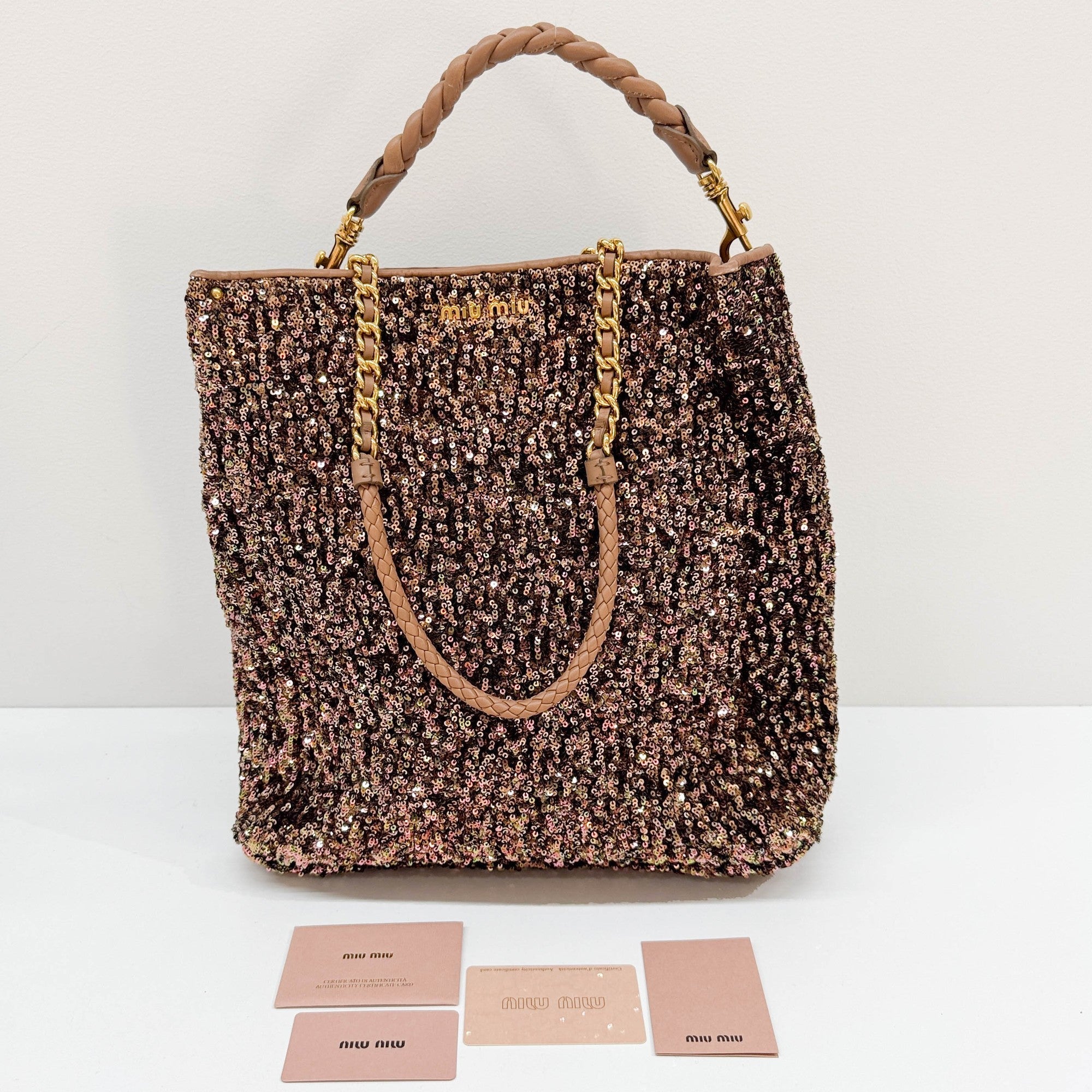 Copper Sequin Two Way Bag