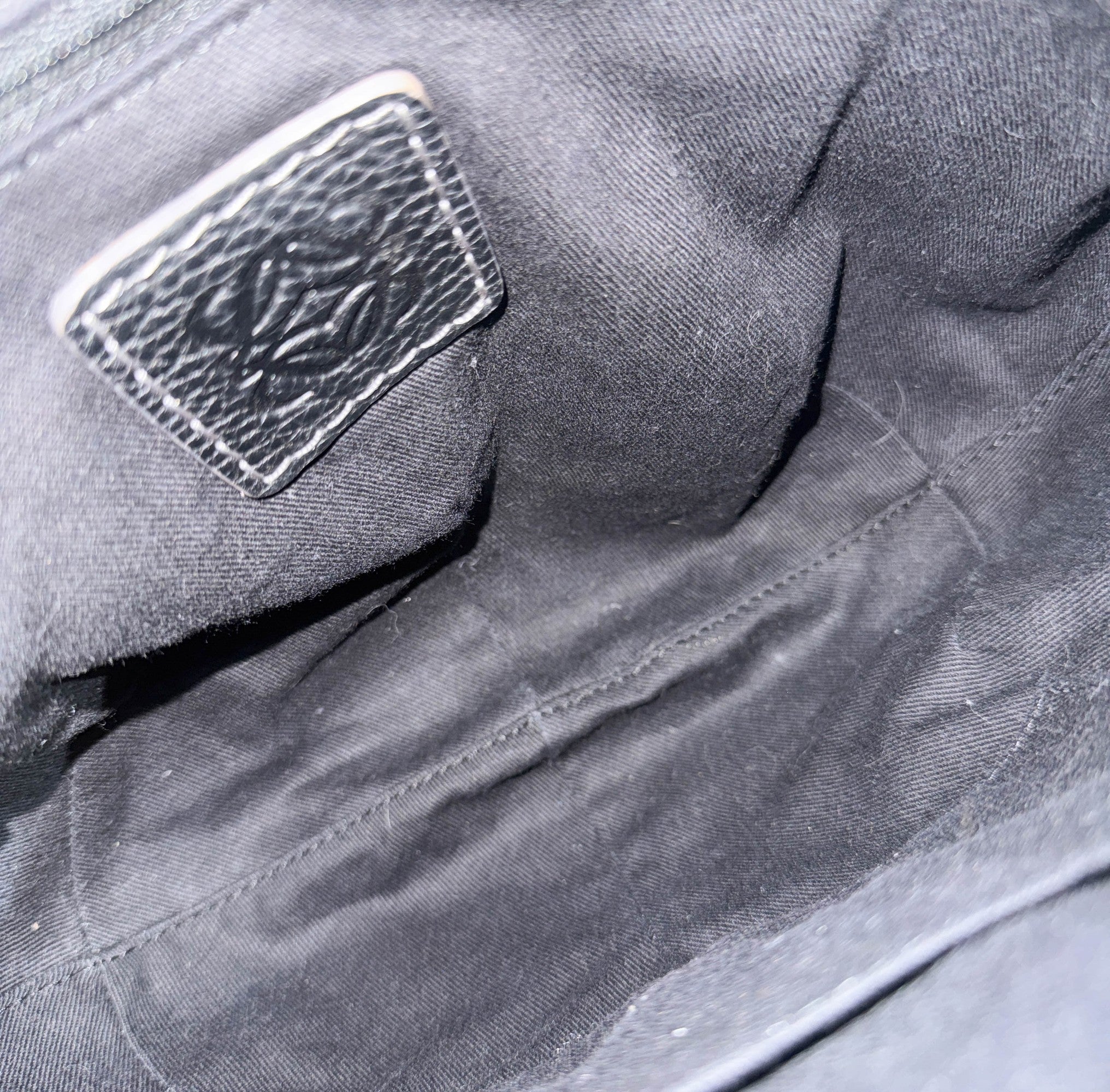 Anagram Canvas Deep Blue New Road Hobo Bag