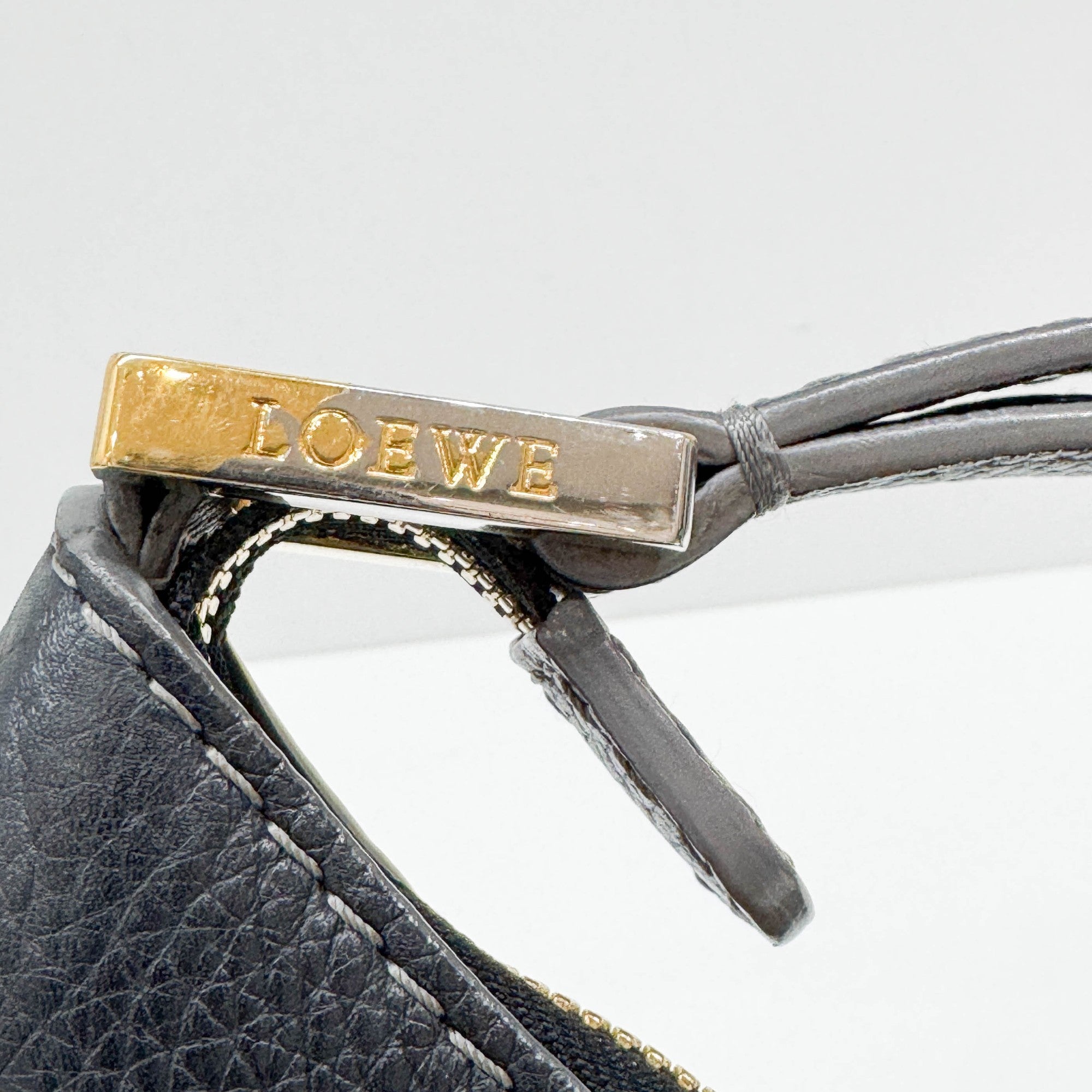 Anagram Canvas Deep Blue New Road Hobo Bag