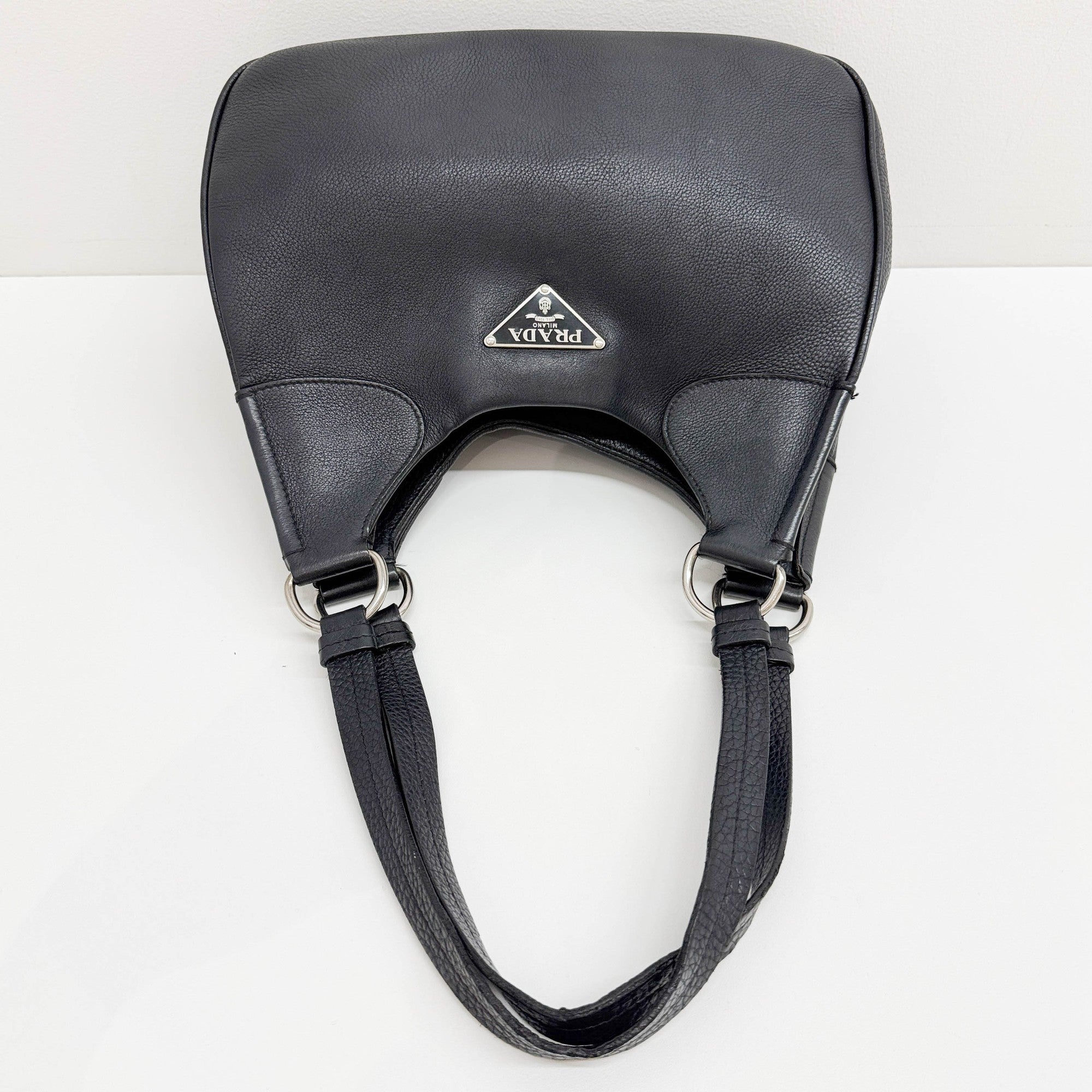 Black Leather Shoulder Bag