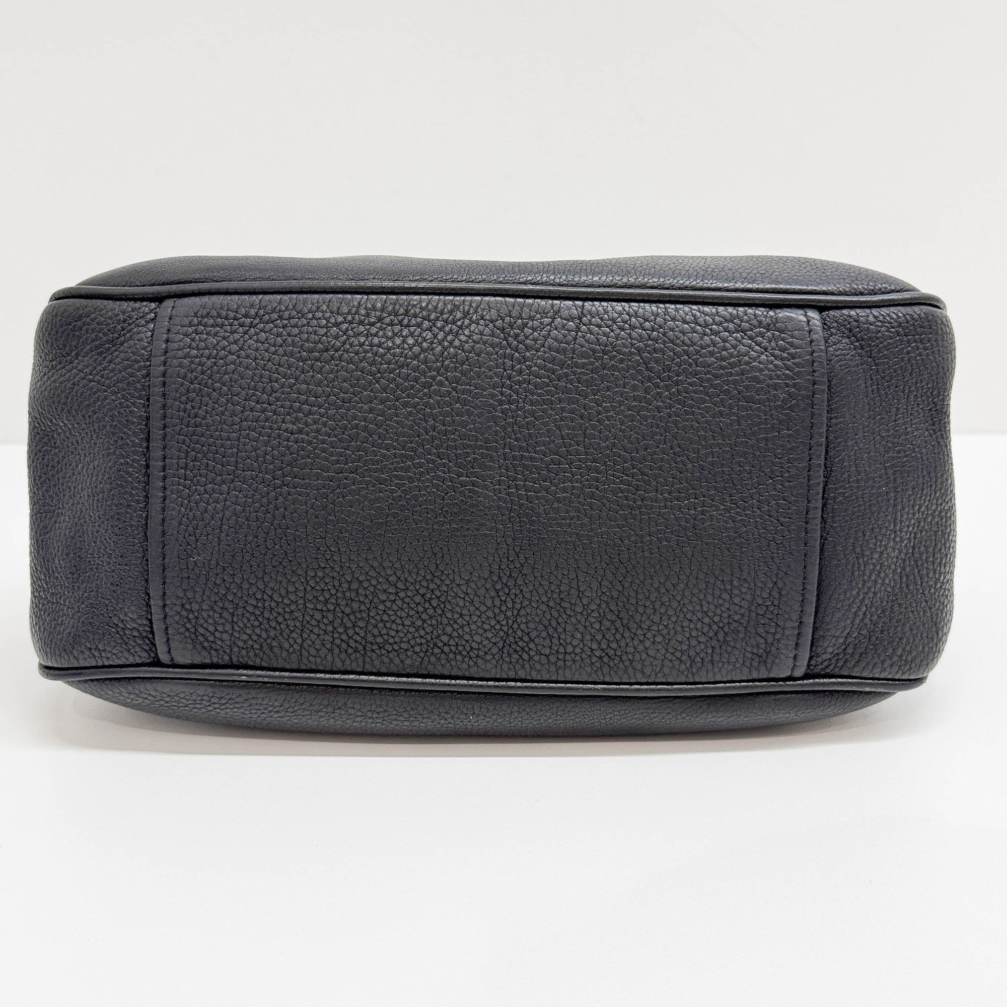 Black Leather Shoulder Bag