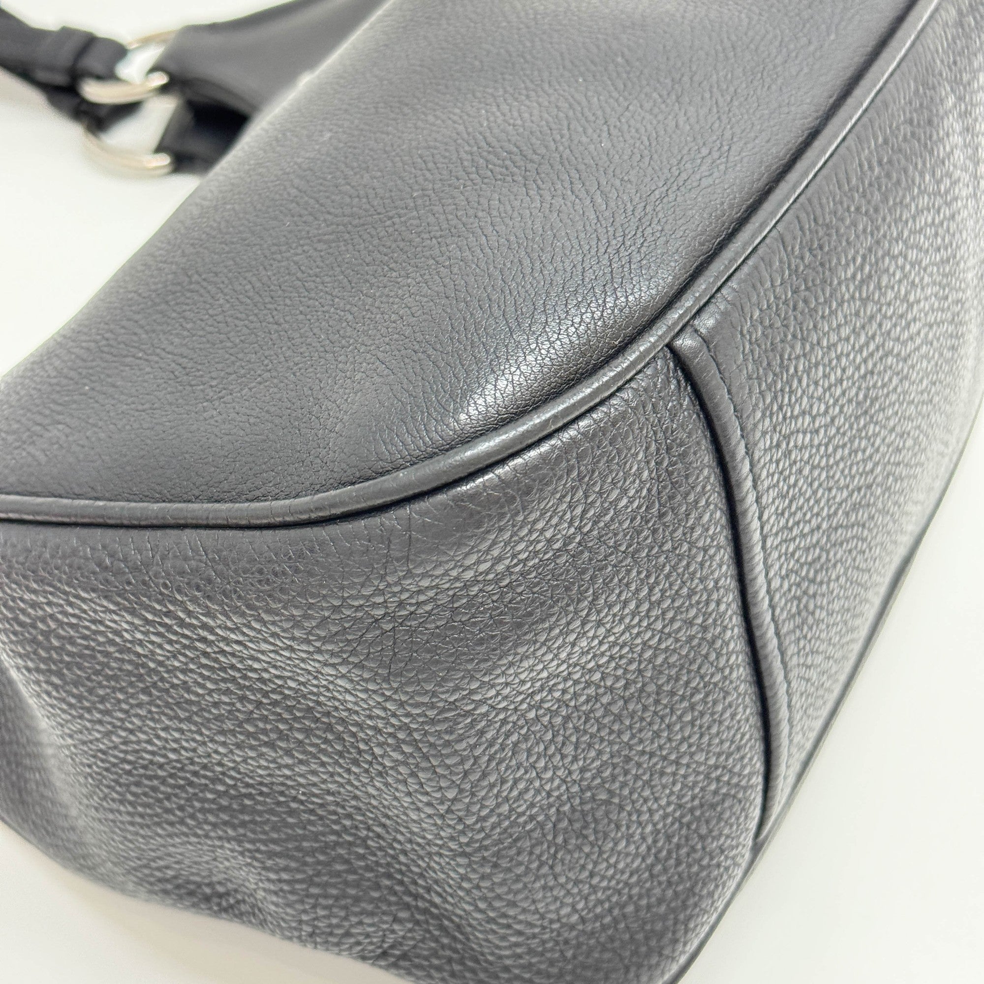 Black Leather Shoulder Bag