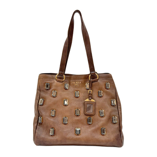 Pietre Brown Leather Tote Bag
