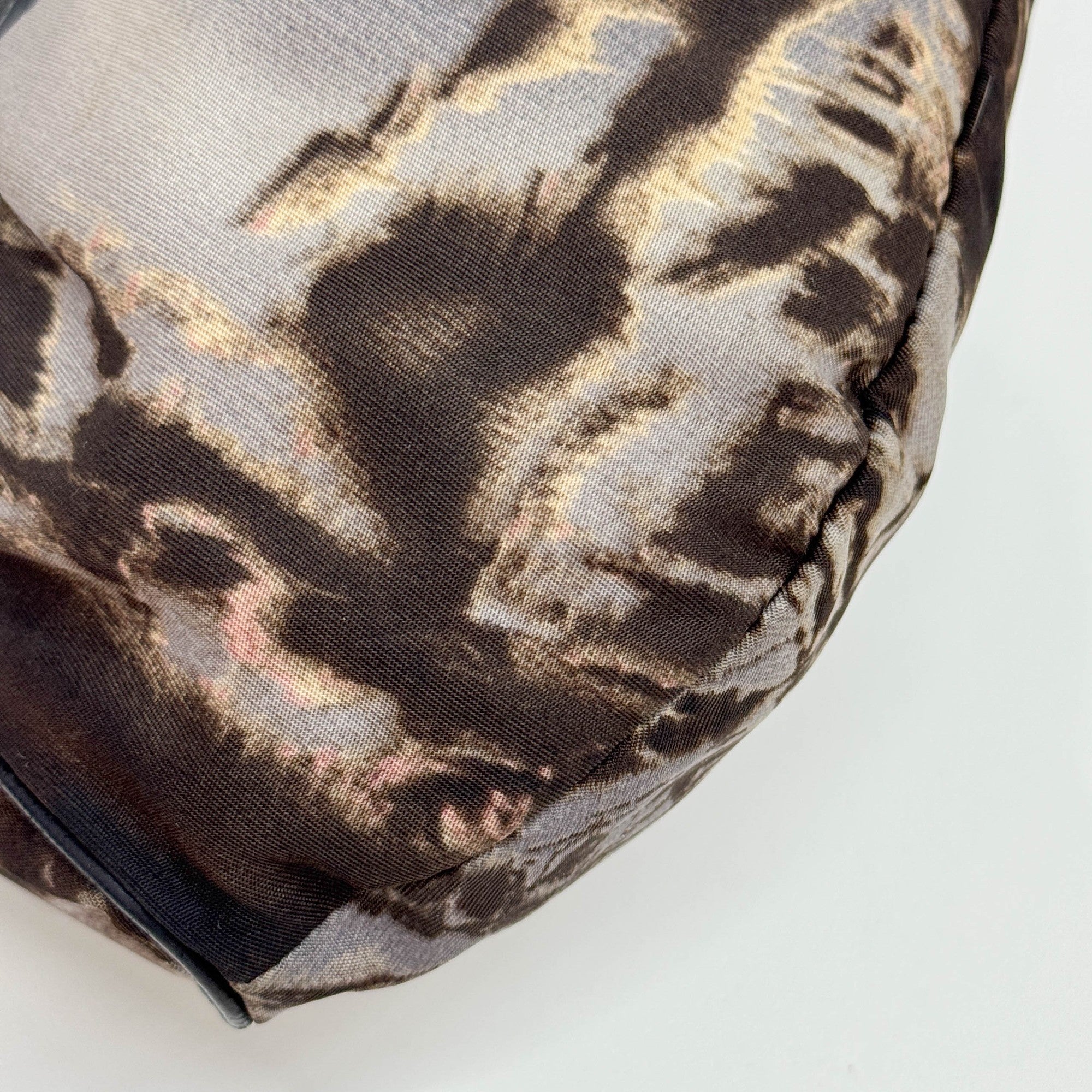 Antic Skipper Brown & Gray Tree Print Nylon Shoulder Bag