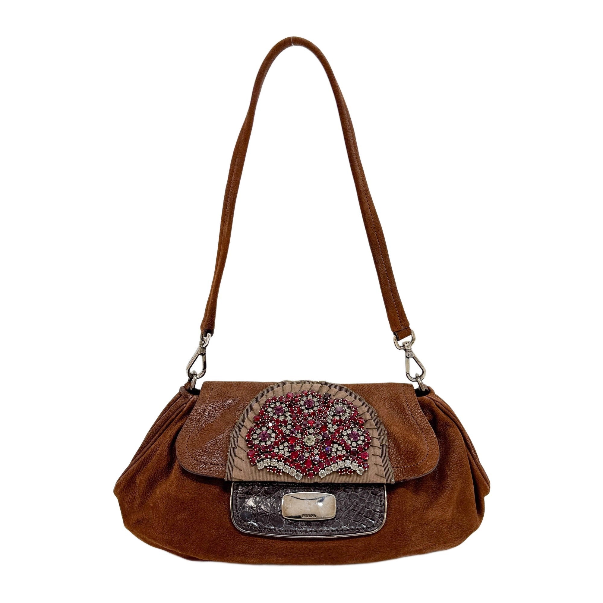 Antic Skipper Brown Leather Shoulder Bag