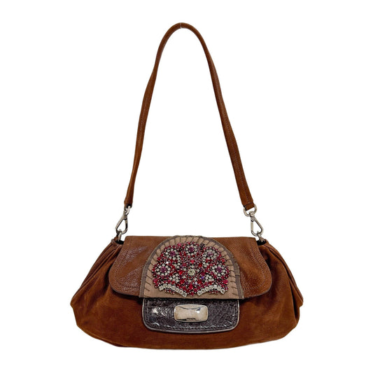 Antic Skipper Brown Leather Shoulder Bag
