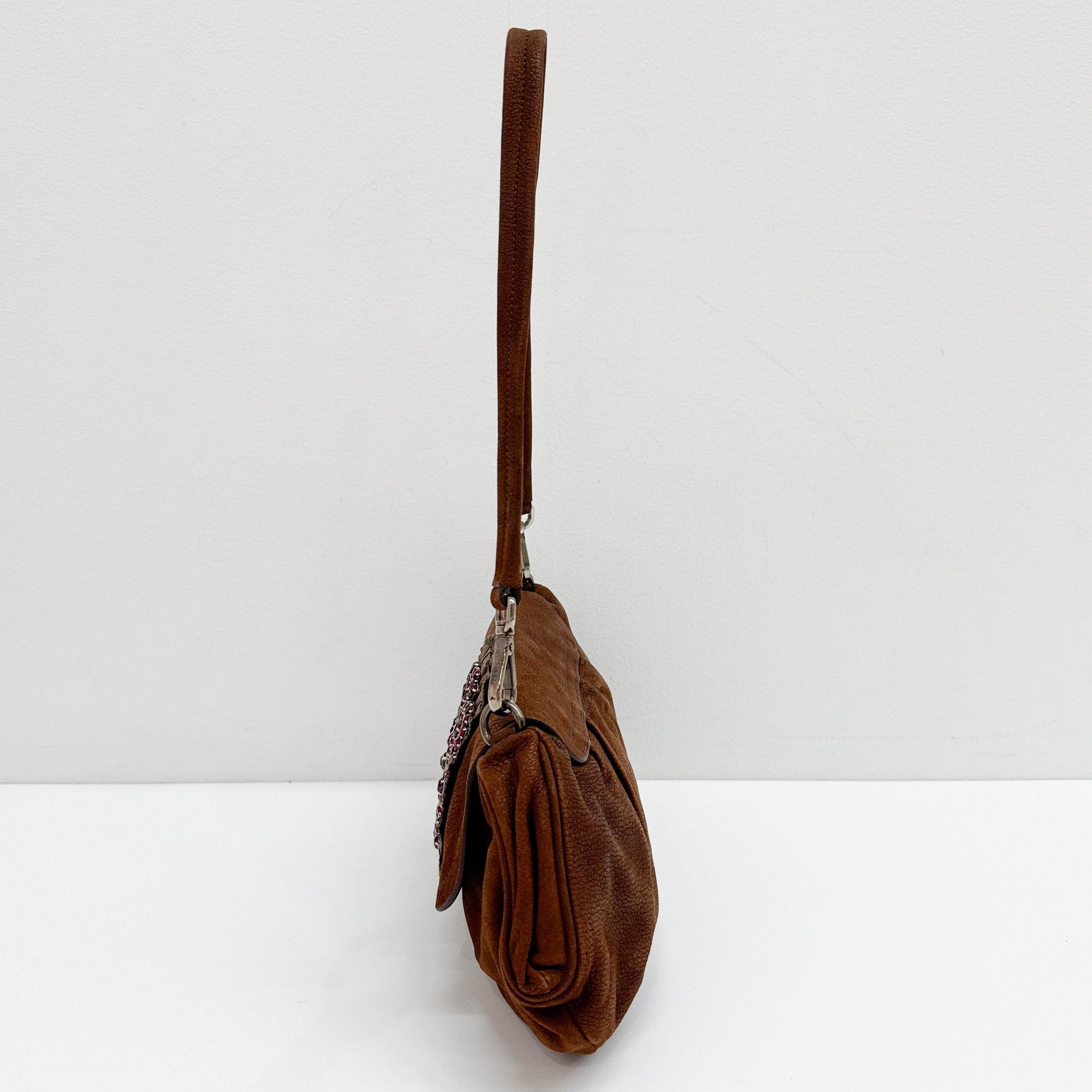 Antic Skipper Brown Leather Shoulder Bag