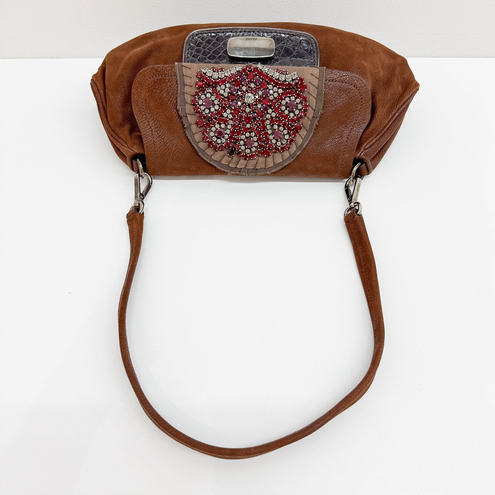 Antic Skipper Brown Leather Shoulder Bag