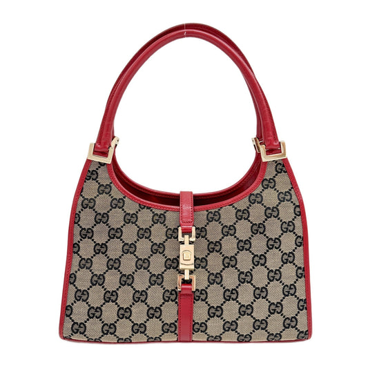 Joy Bardot Brown GG Canvas Shoulder Bag