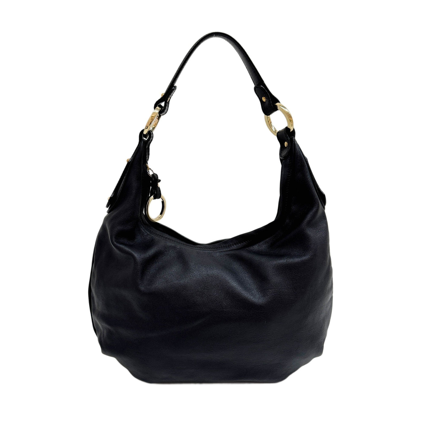 Black Leather Shoulder Bag