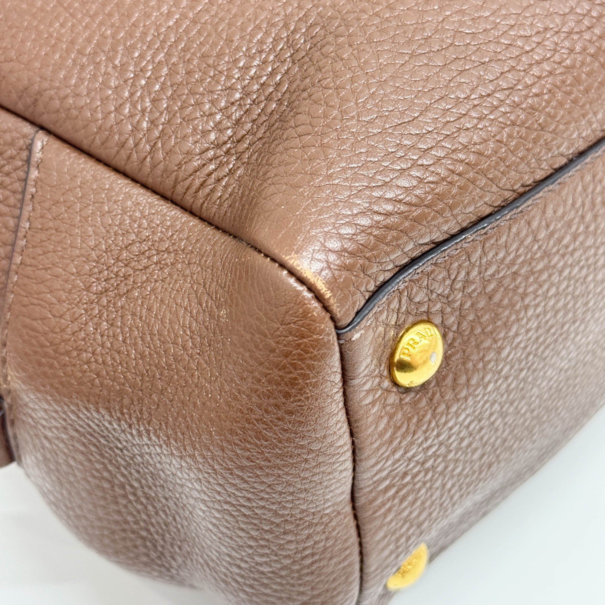 Bauletto Brown Leather Shoulder Bag