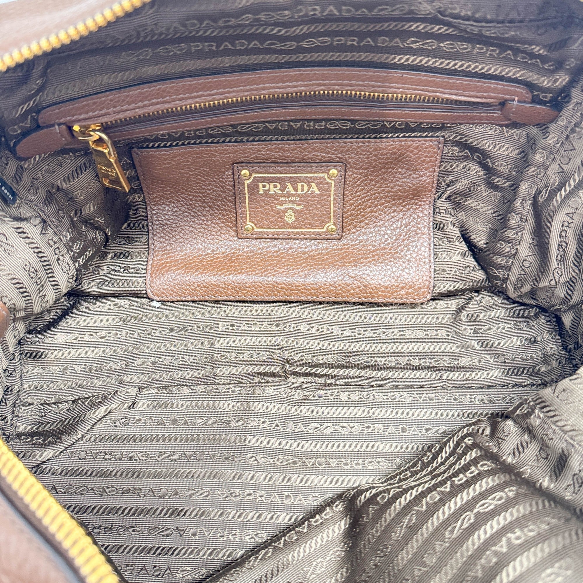 Bauletto Brown Leather Shoulder Bag